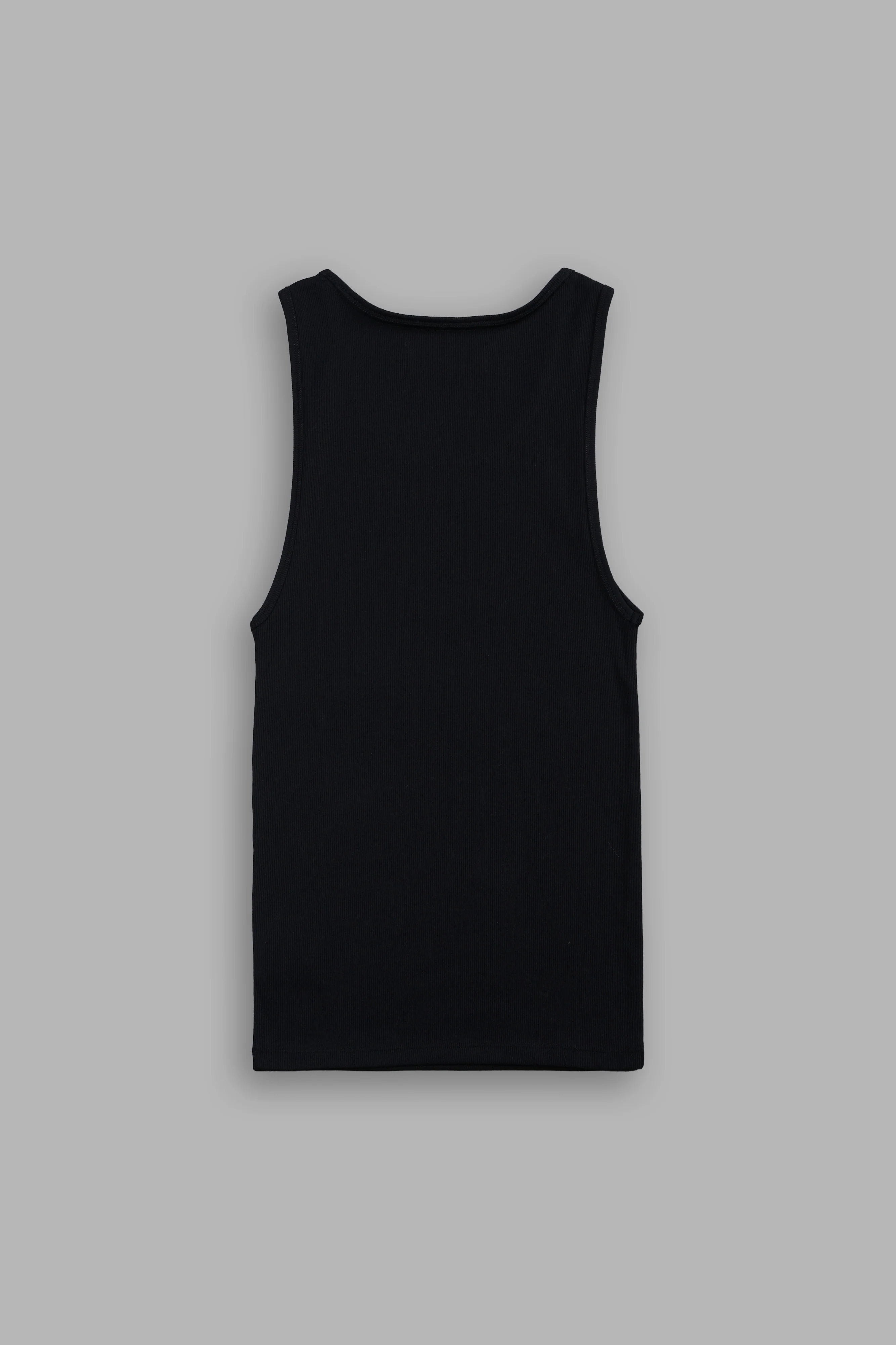 VD Chopper Ribbed Tank V2 in Black - Image 3
