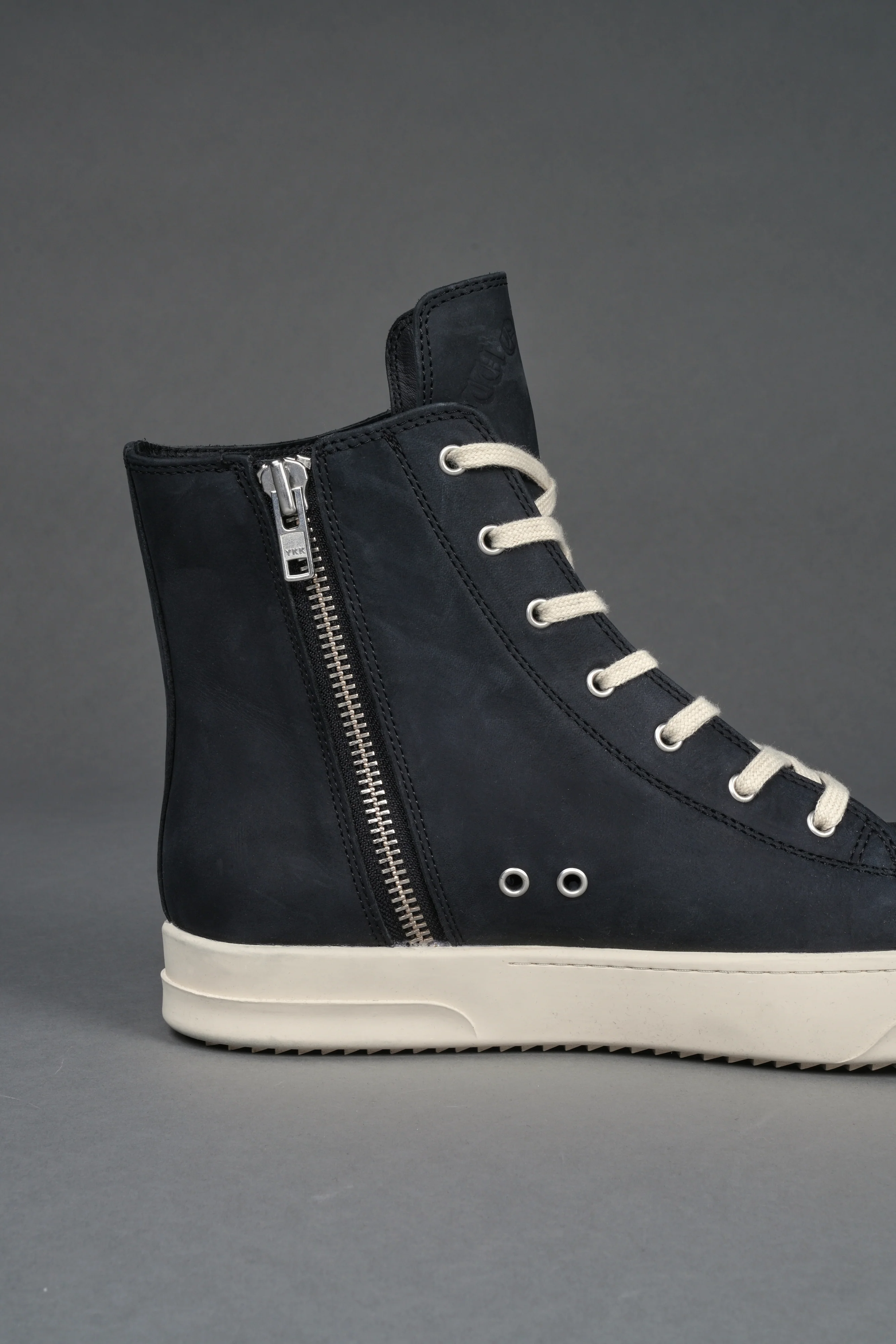 Venice High Top Shoe in Black/Cream - Image 6