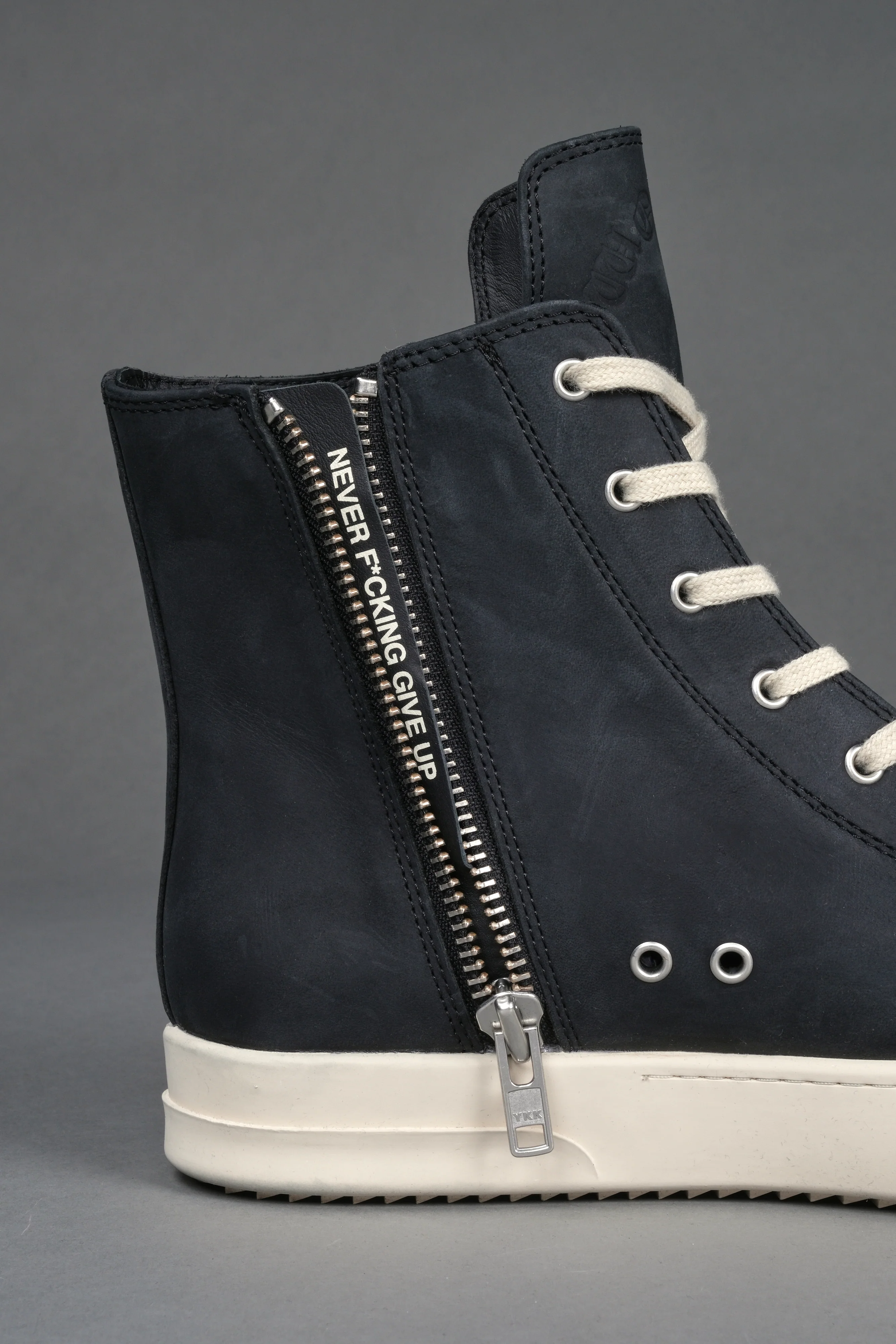 Venice High Top Shoe in Black/Cream - Image 7