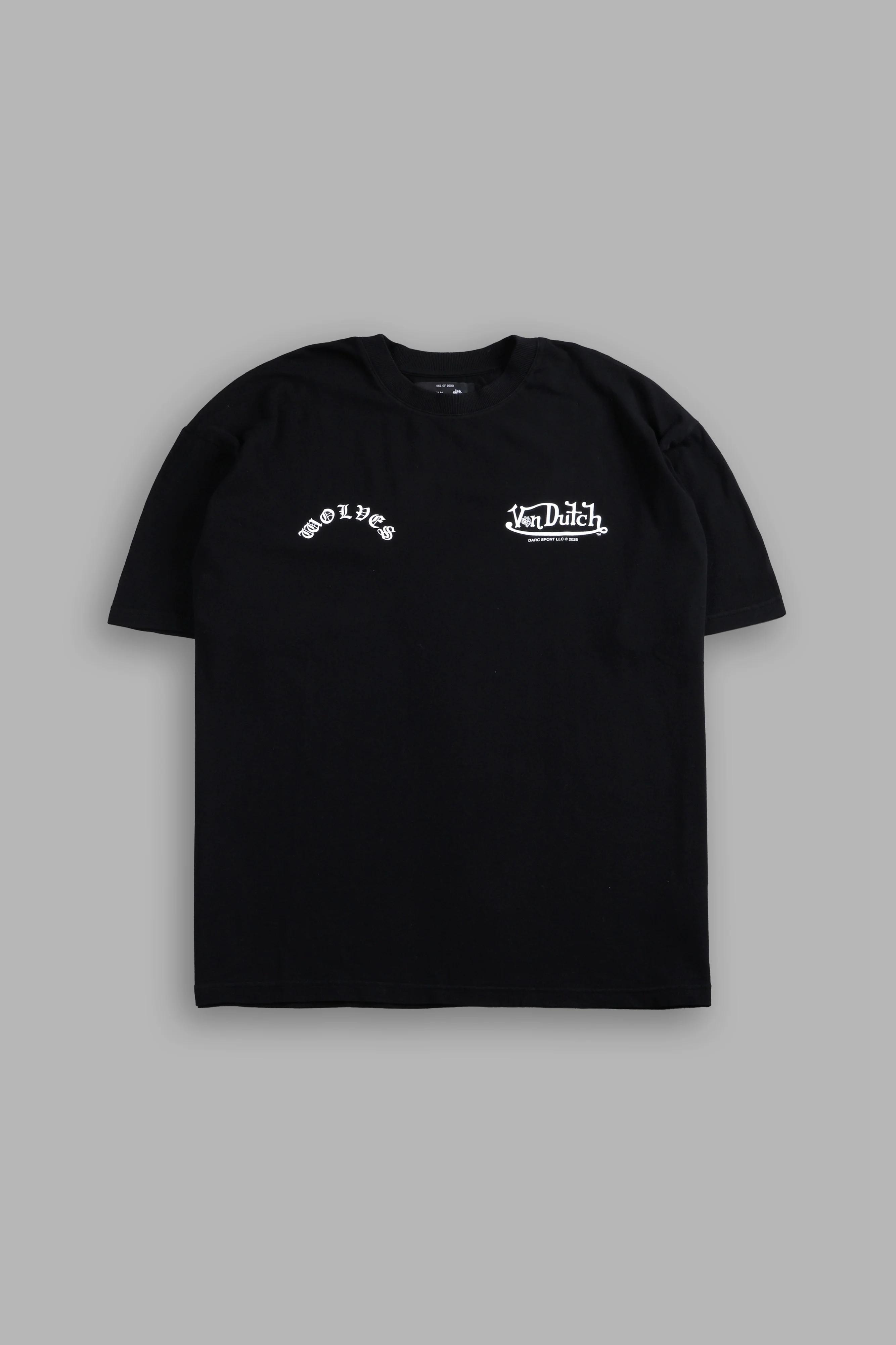 Von Darc Premium Oversized Tee in Black - Image 3