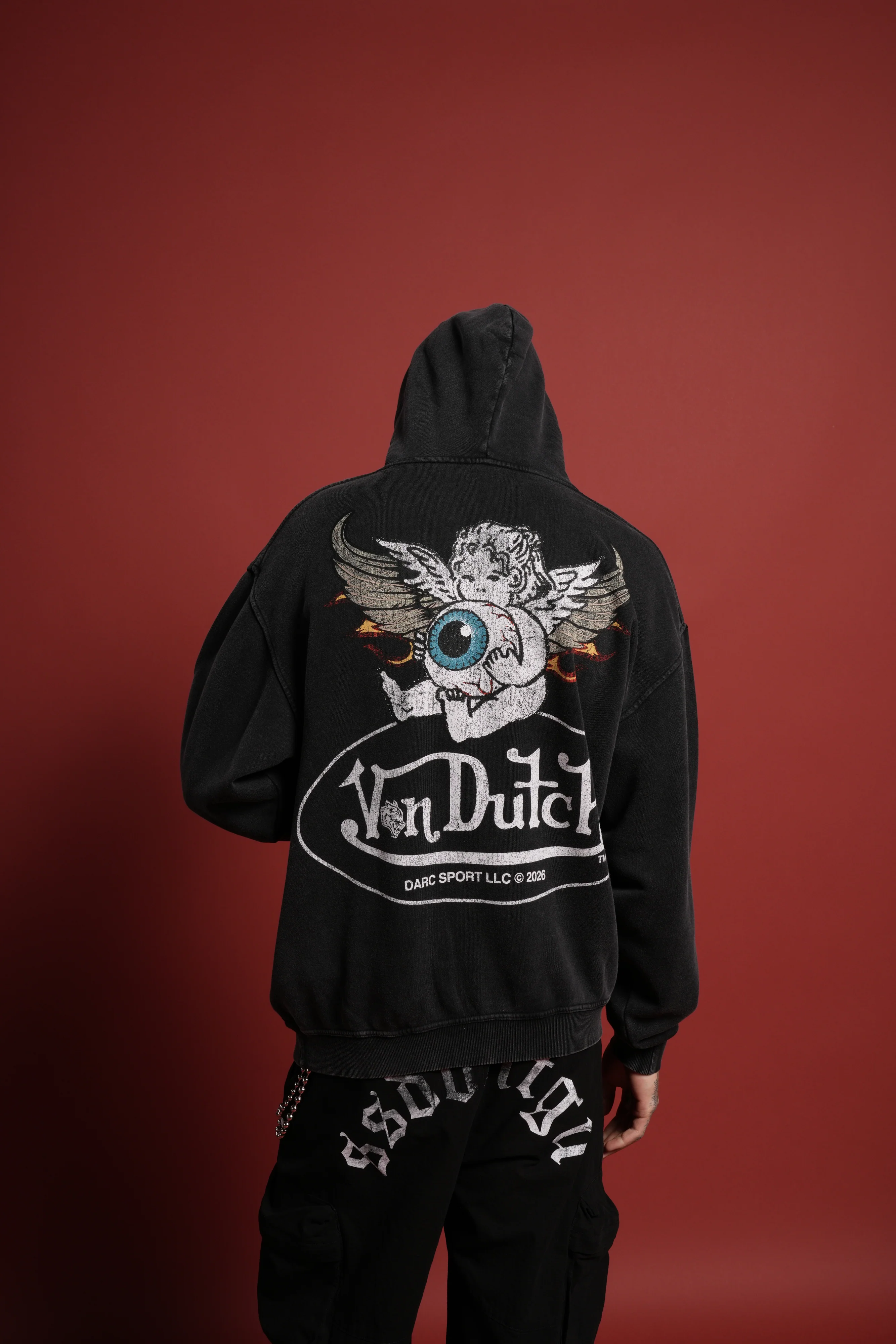 Von Wild Unisex "Pierce" Hoodie in Black - Image 10