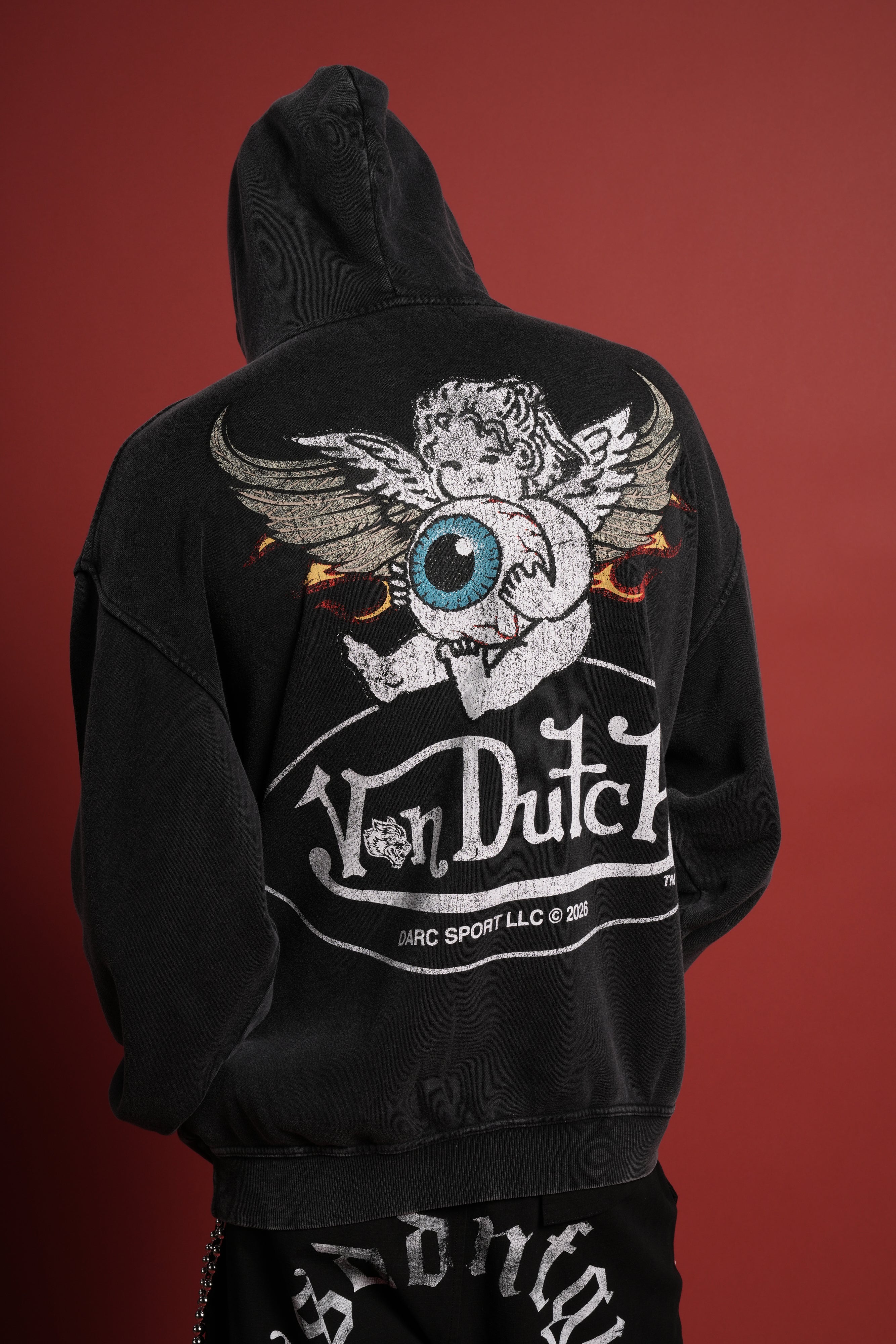 Von Wild Unisex "Pierce" Hoodie in Black - Image 13