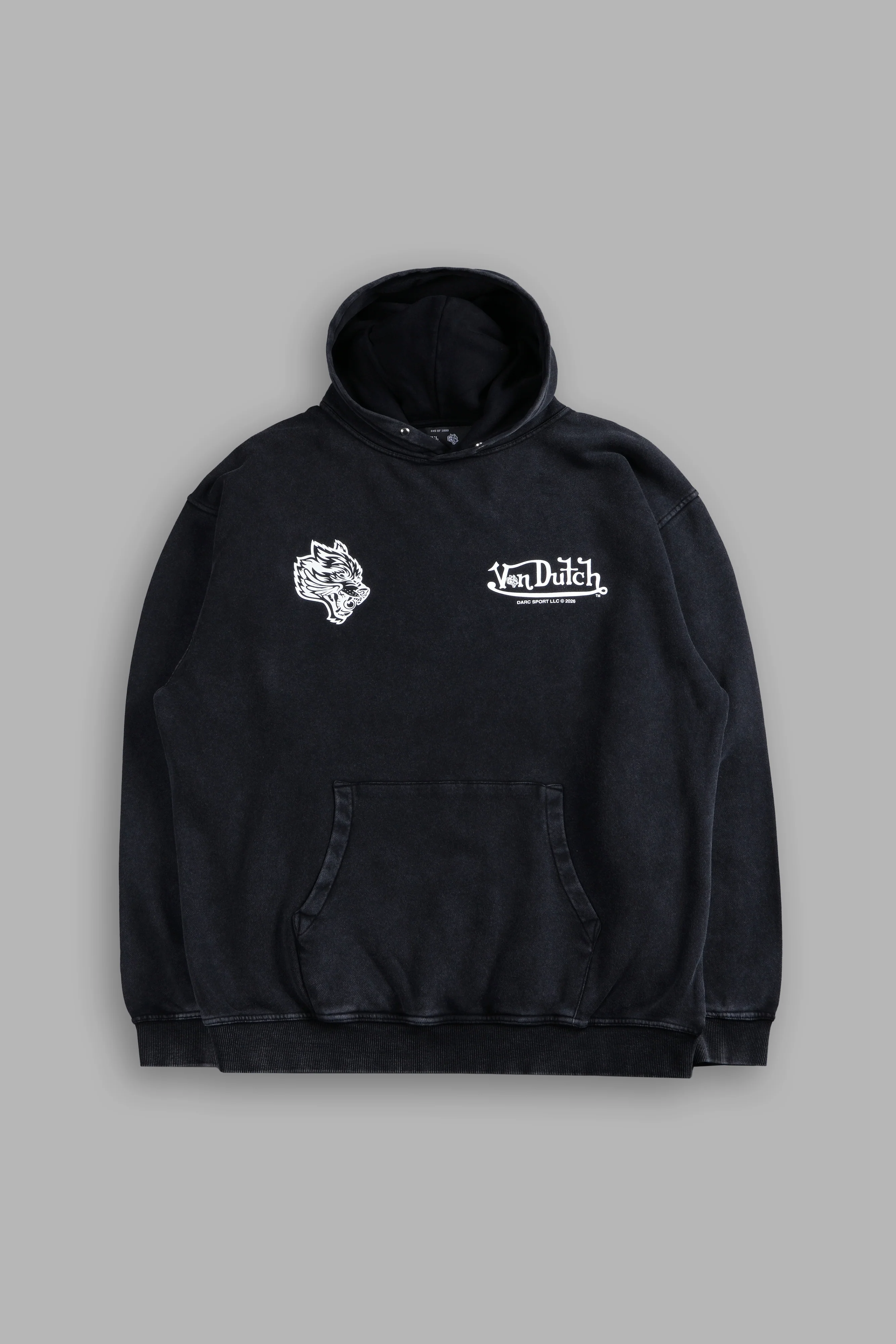 Von Wild Unisex "Pierce" Hoodie in Black - Image 3