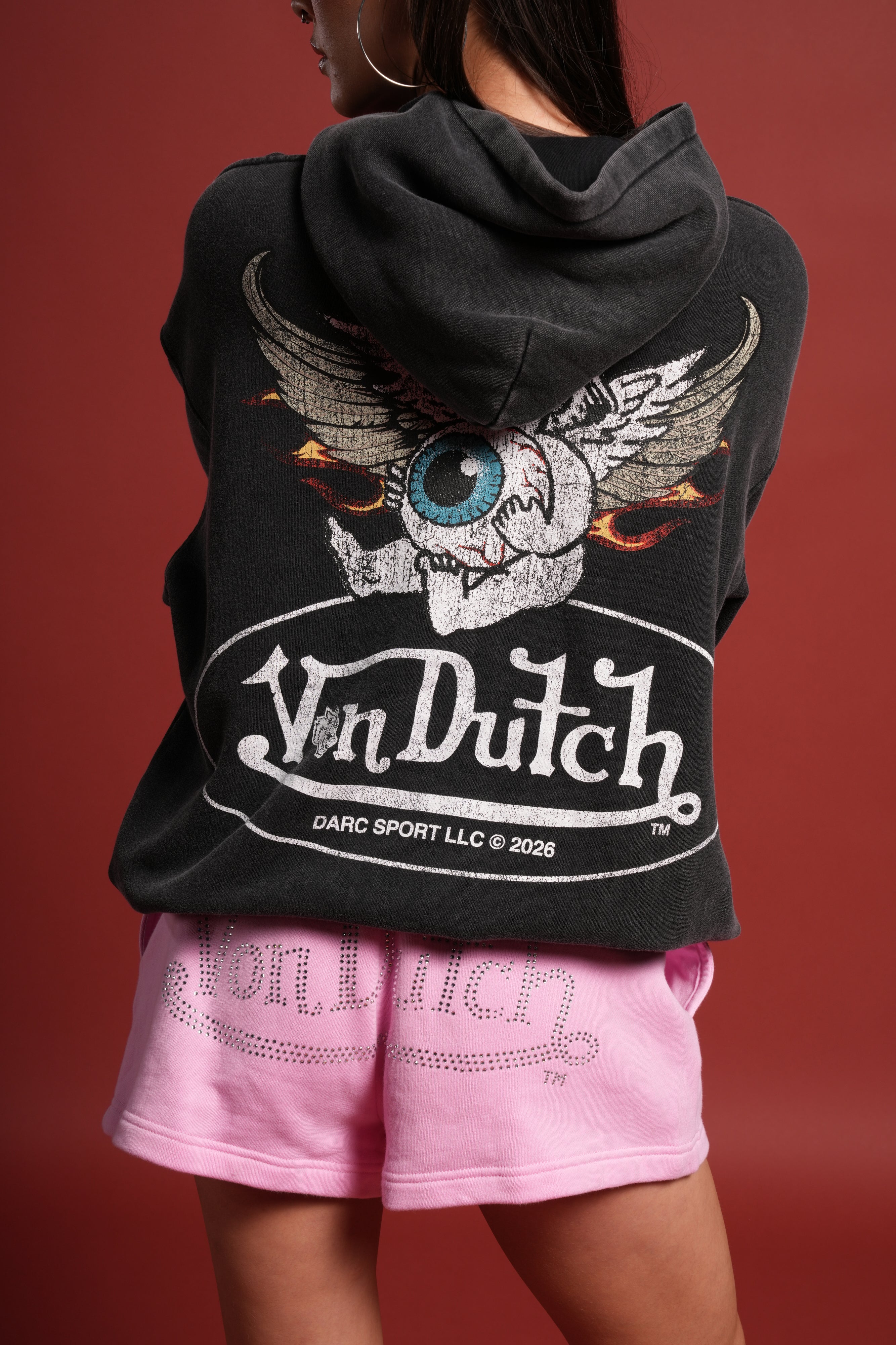 Von Wild Unisex "Pierce" Hoodie in Black - Image 8