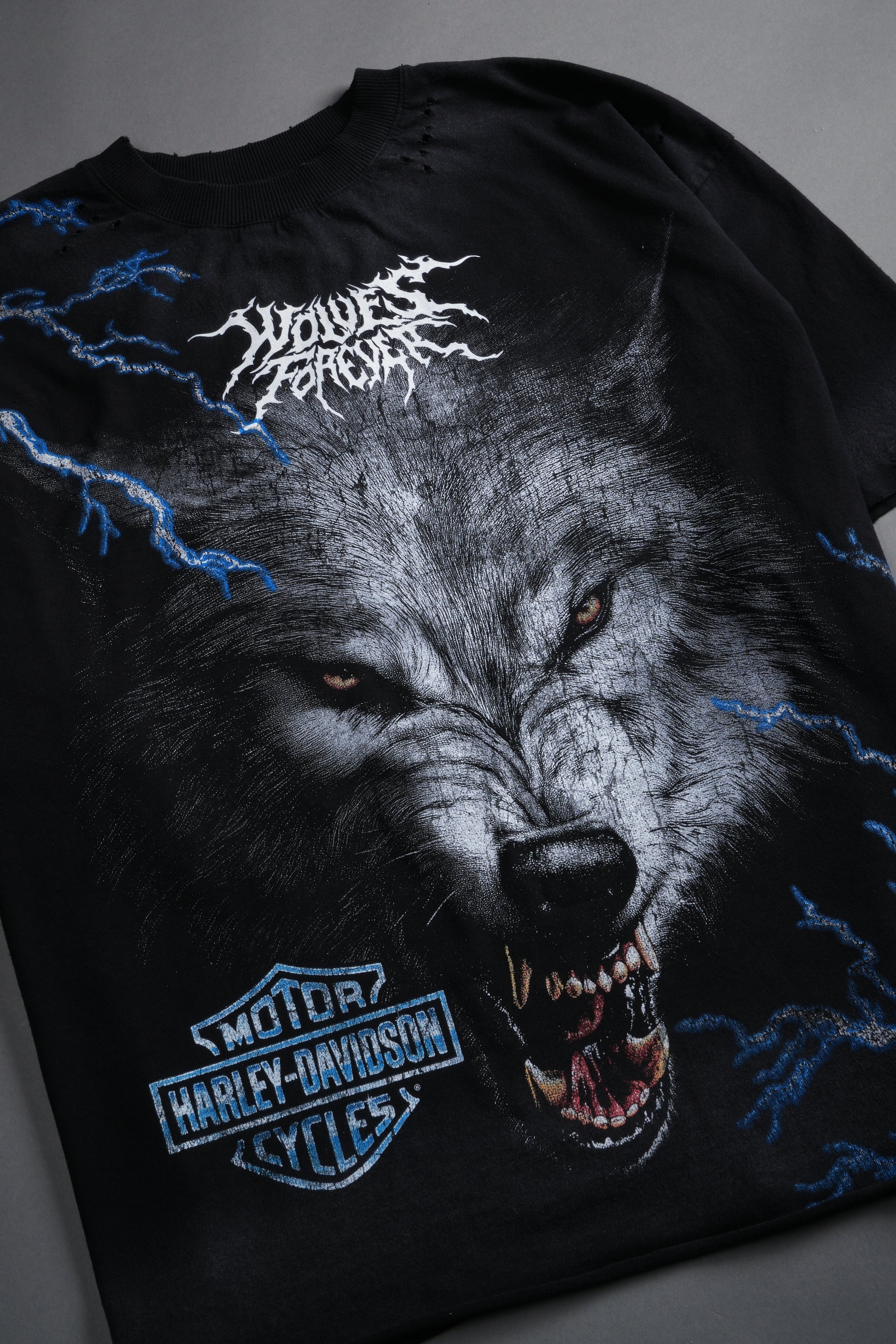 We Were Never the Same Distressed Grunge Tee in Black Drift Wash - Image 15