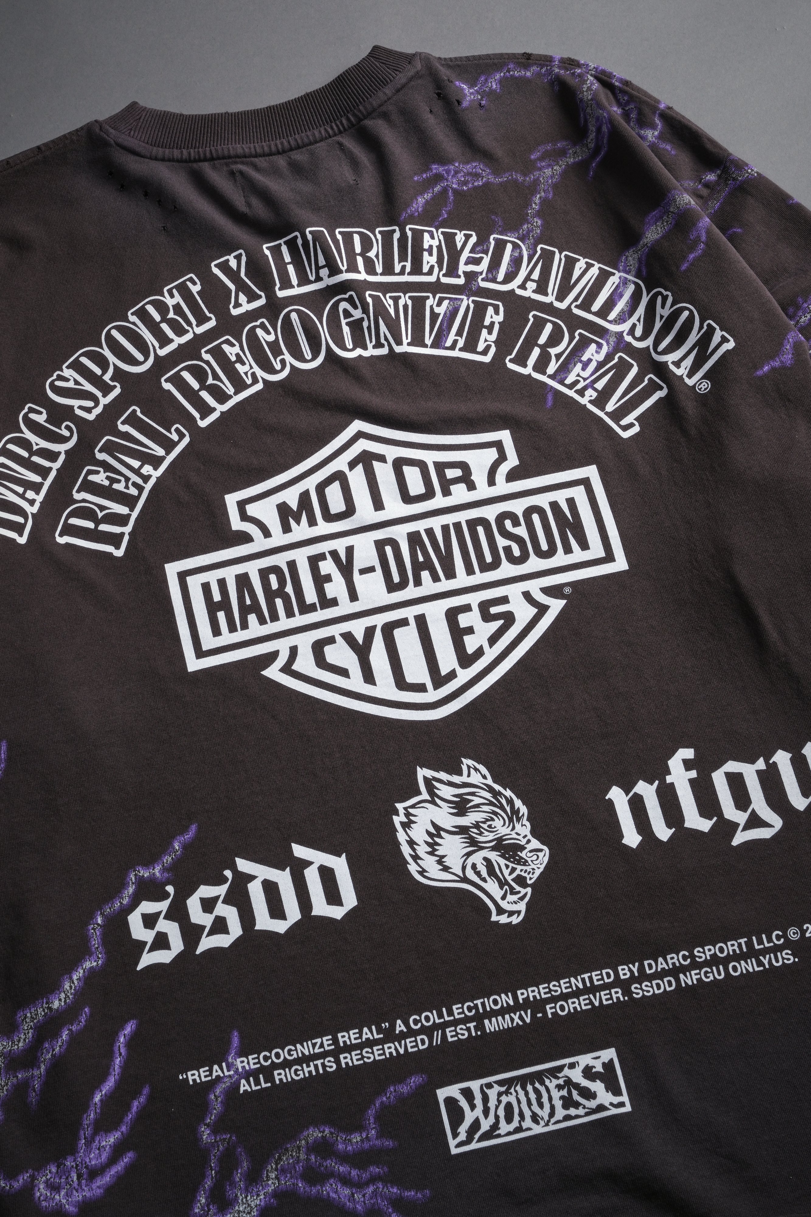 We Were Never the Same Distressed Grunge Tee in Darc Brown Drift Wash - Image 11