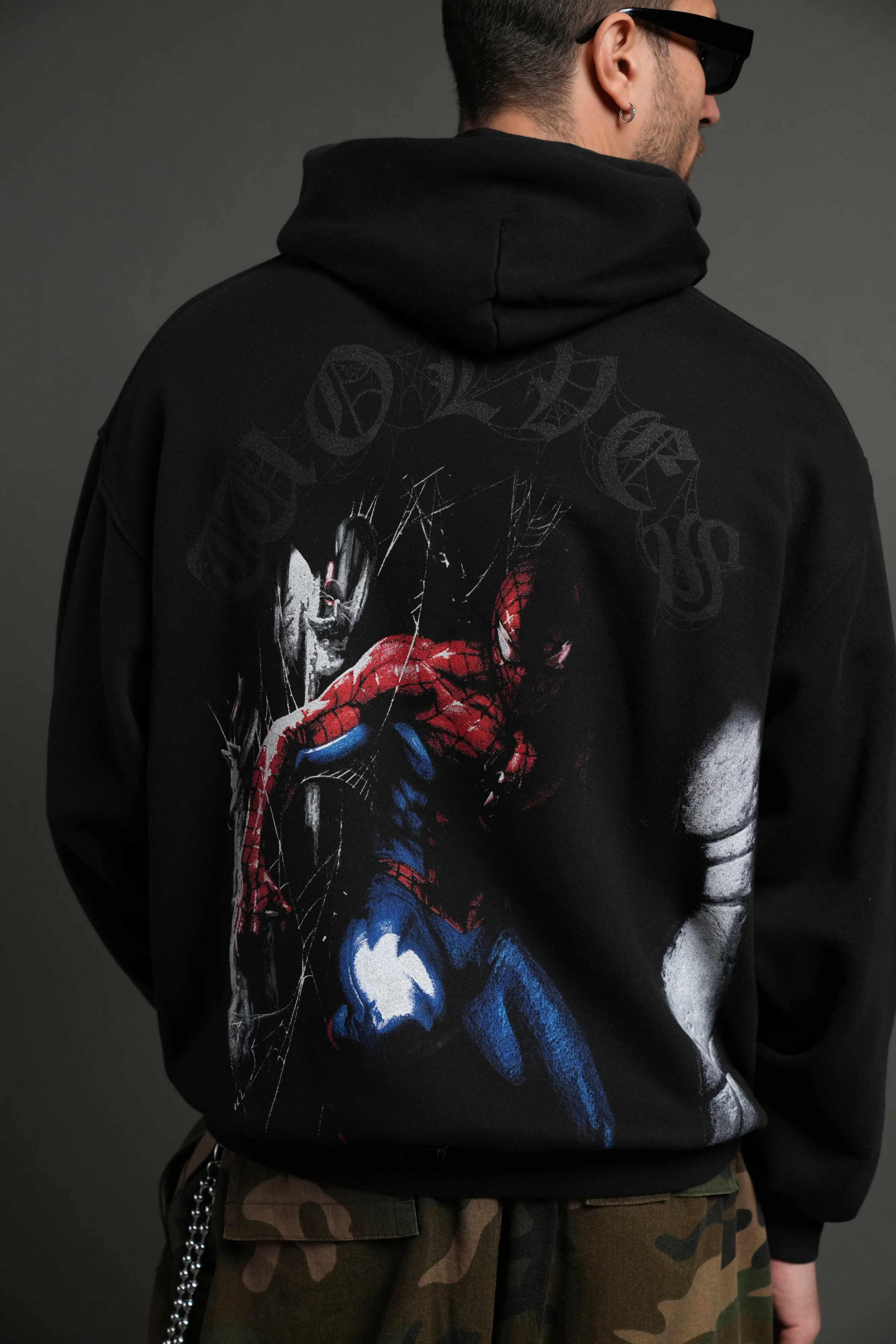 Webs and Shadows "Pierce" Hoodie in Black - Image 15