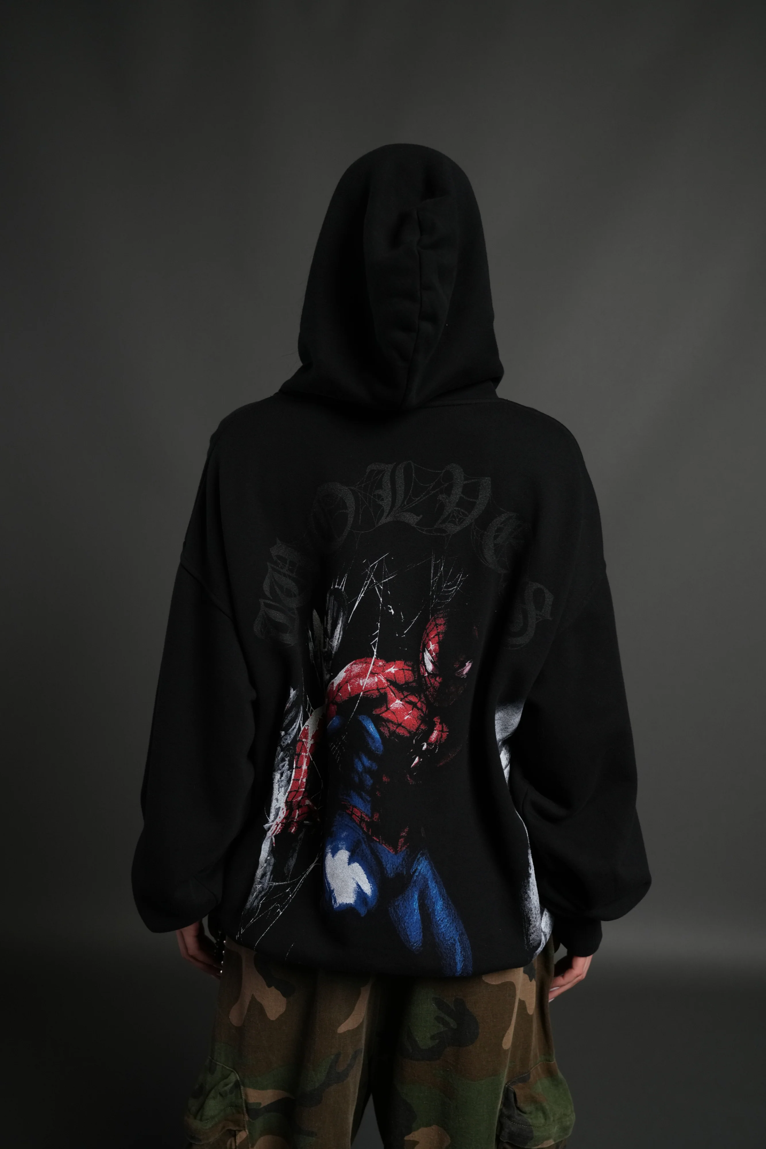 Webs and Shadows "Pierce" Hoodie in Black - Image 6