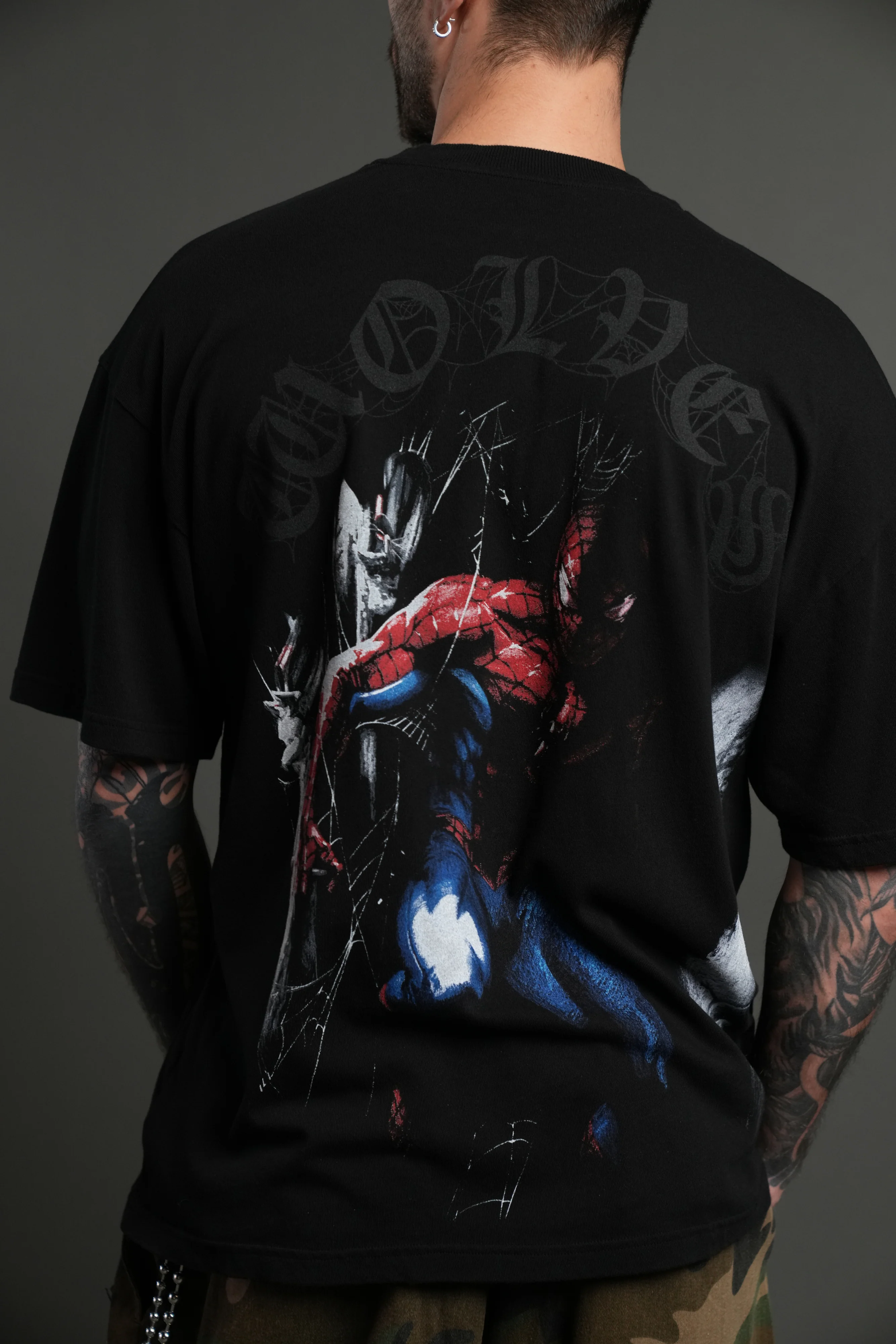 Webs and Shadows Premium Oversized Tee in Black - Image 15