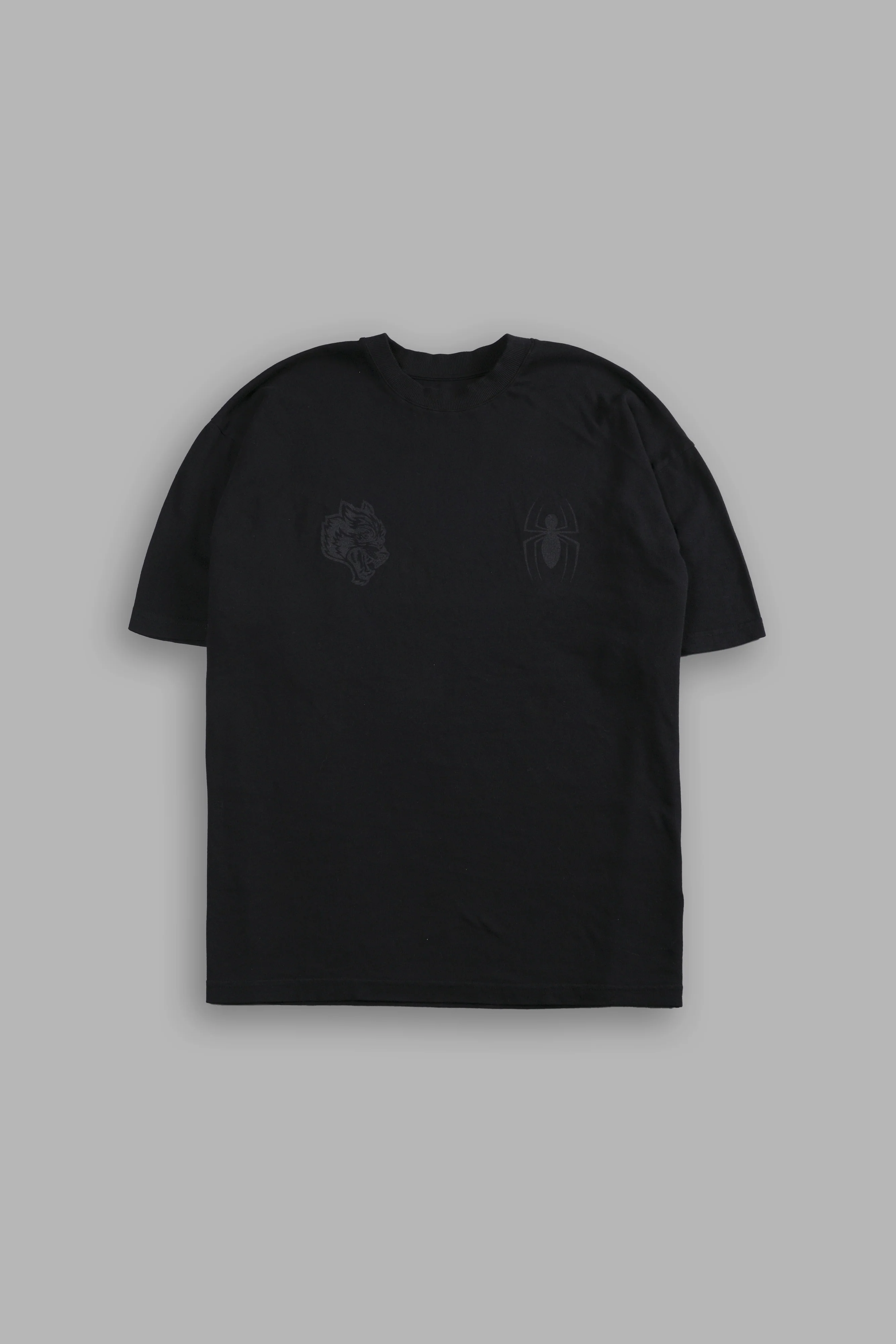Webs and Shadows Premium Oversized Tee in Black - Image 3