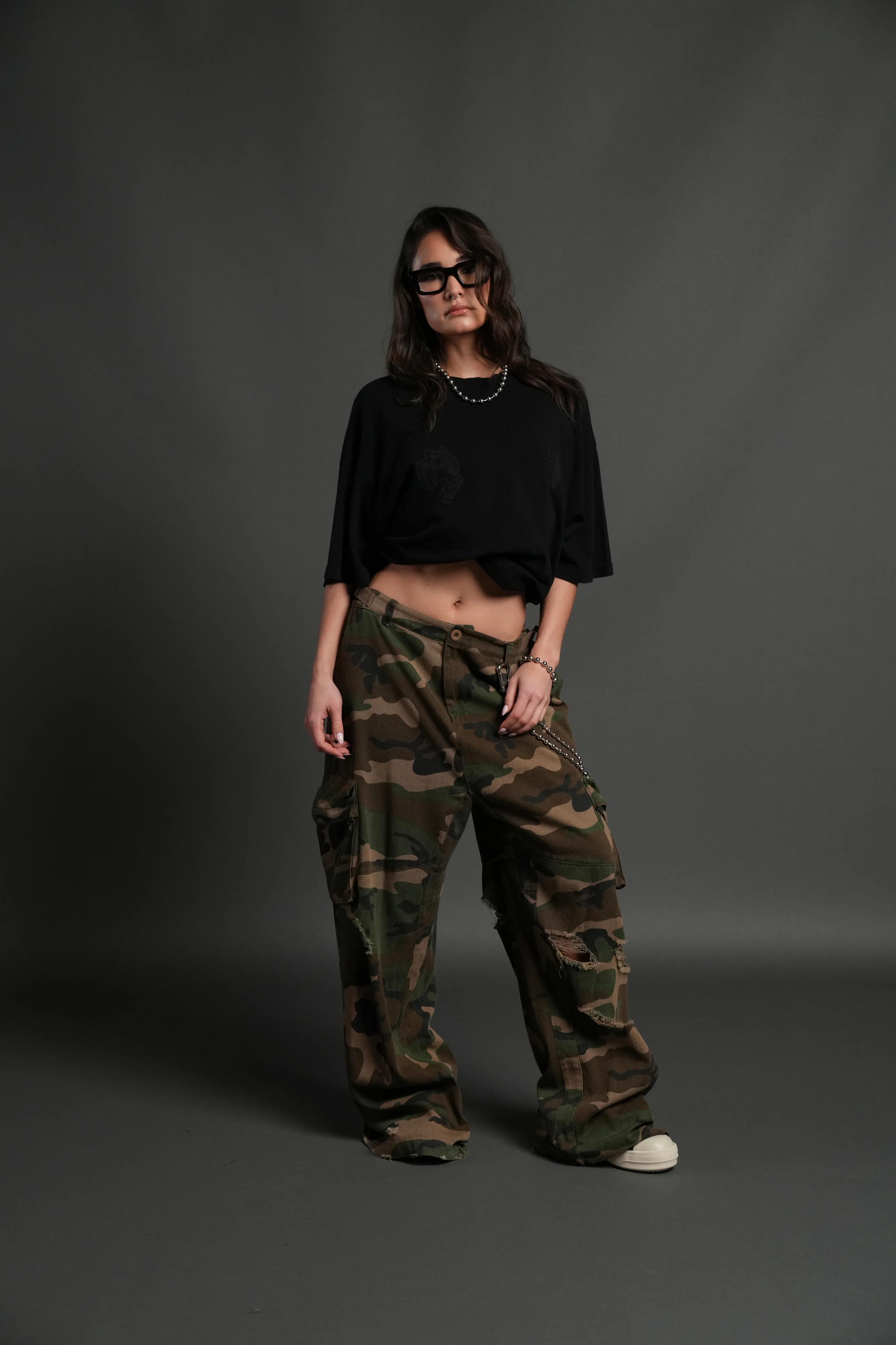 Webs and Shadows Premium Oversized Tee in Black - Image 7