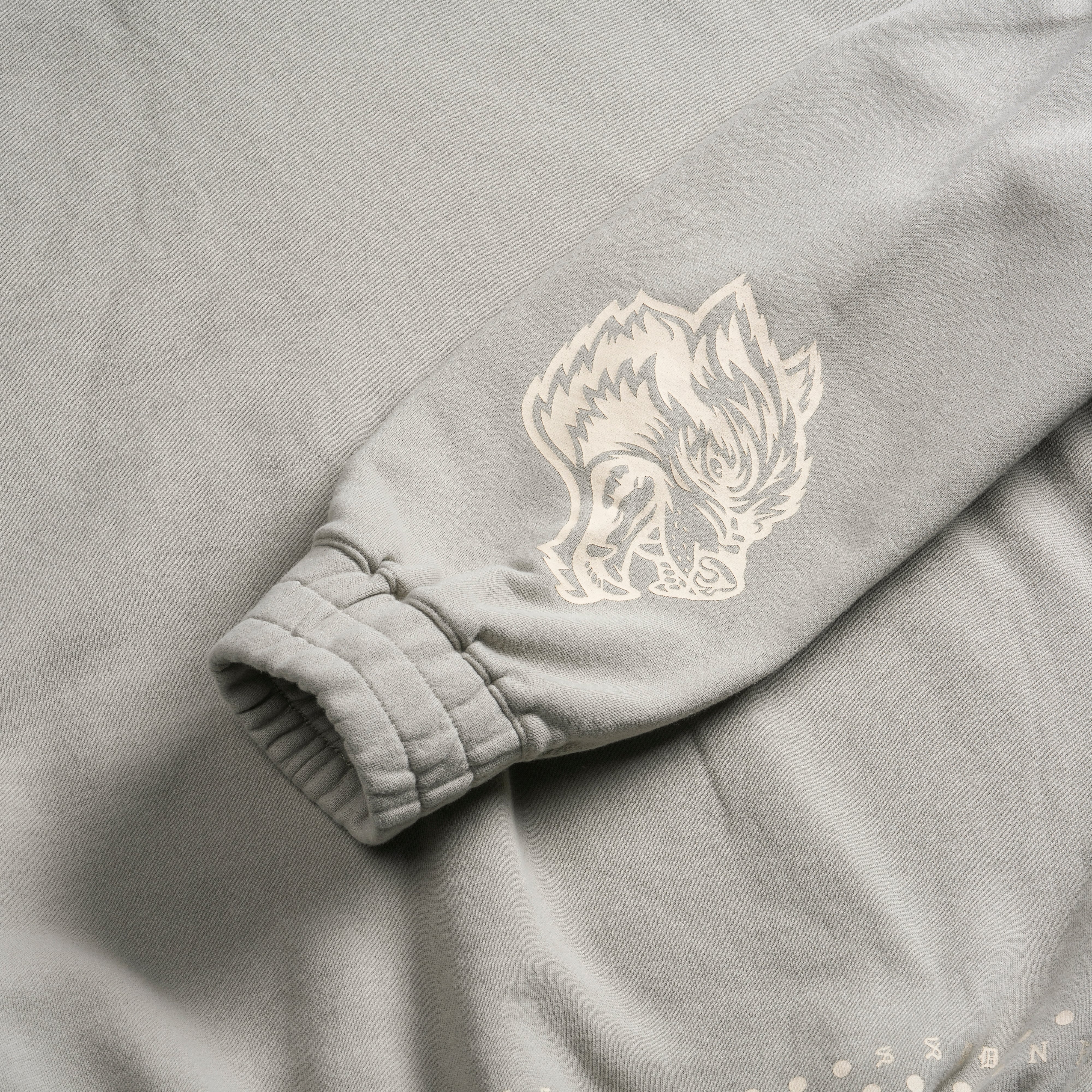 Western Wolves "Vintage Chambers" Zip Hoodie in Cactus Gray - Image 10