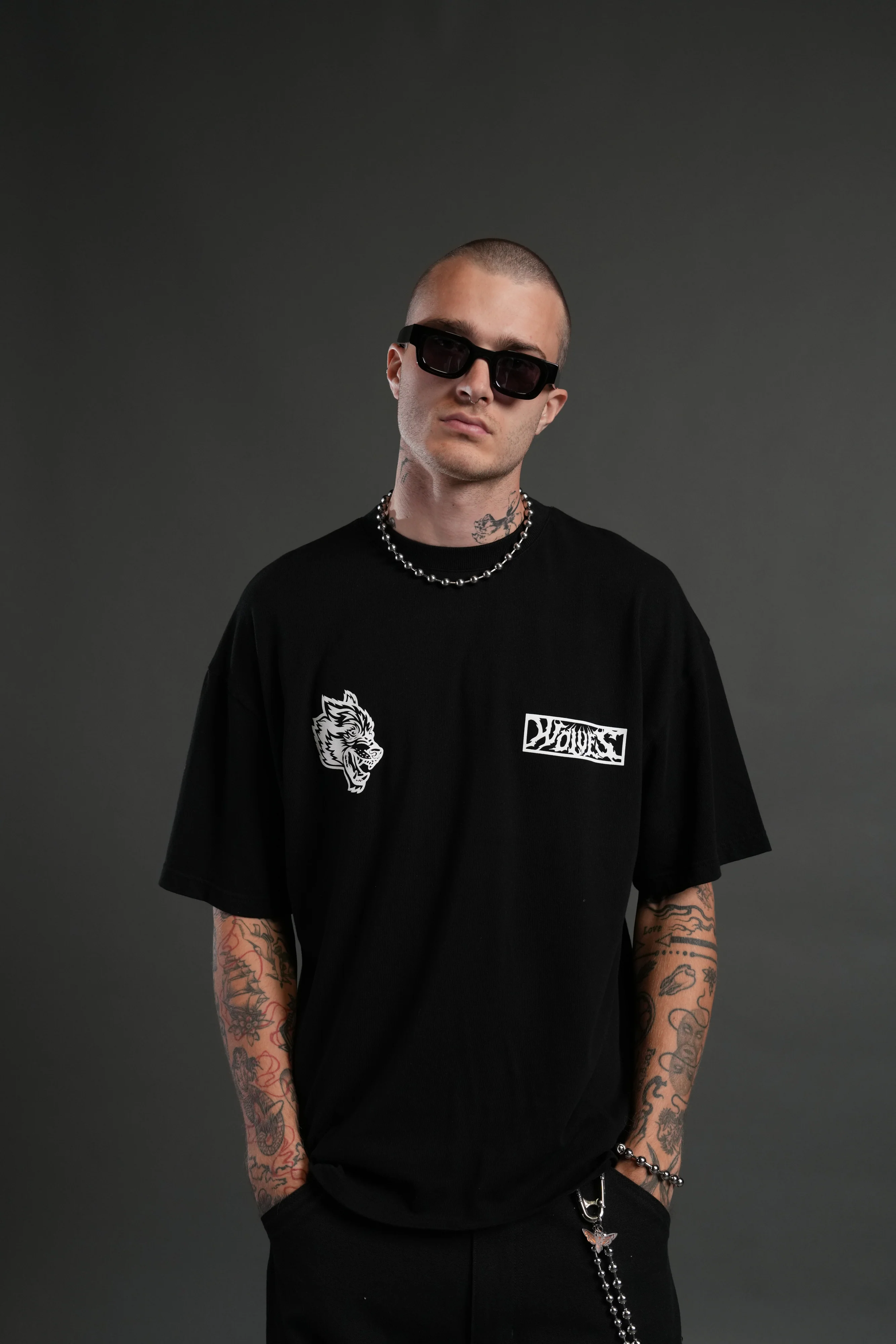 Window to Heaven "Premium" Oversized Tee in Black - Image 2
