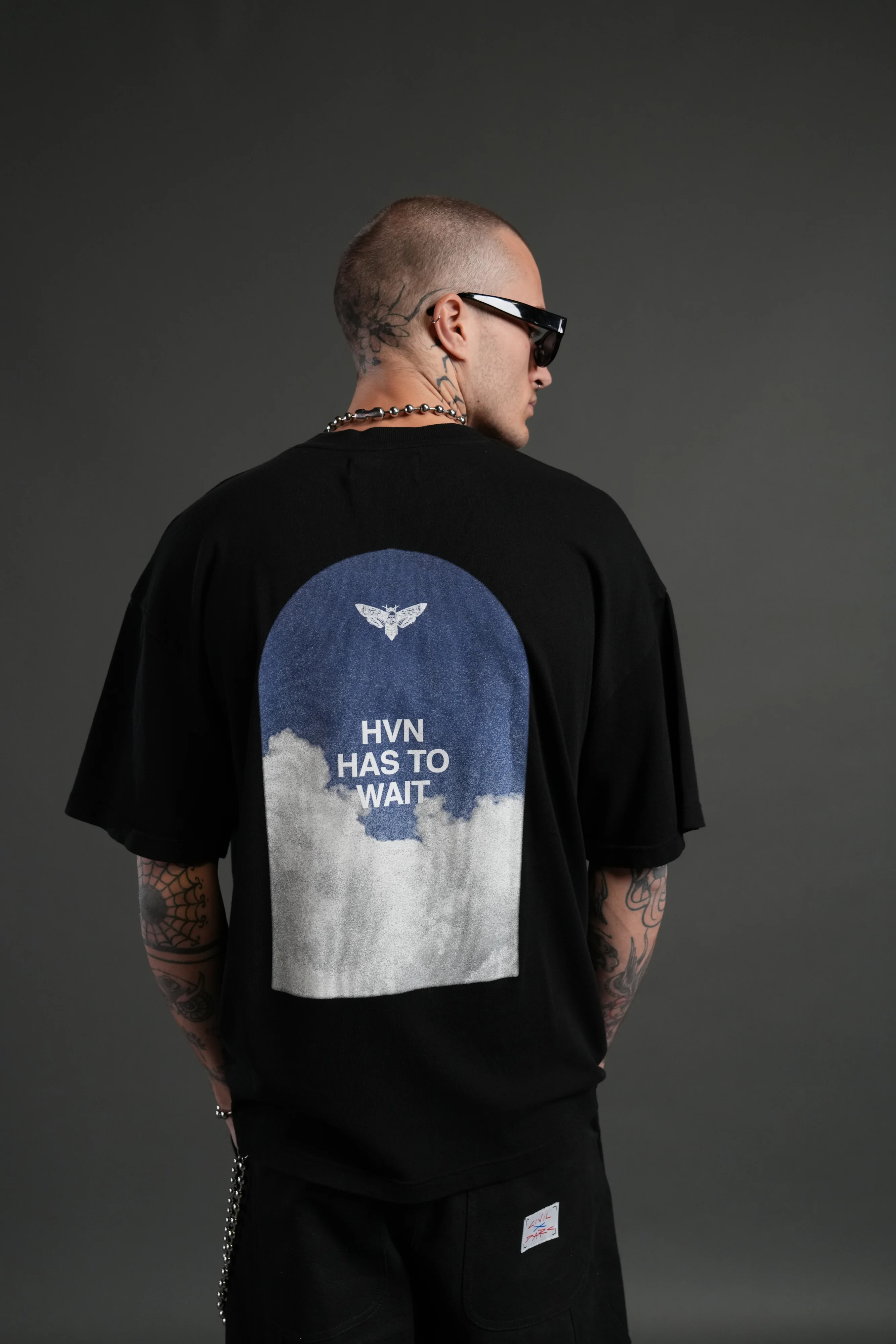 Window to Heaven "Premium" Oversized Tee in Black - Image 4