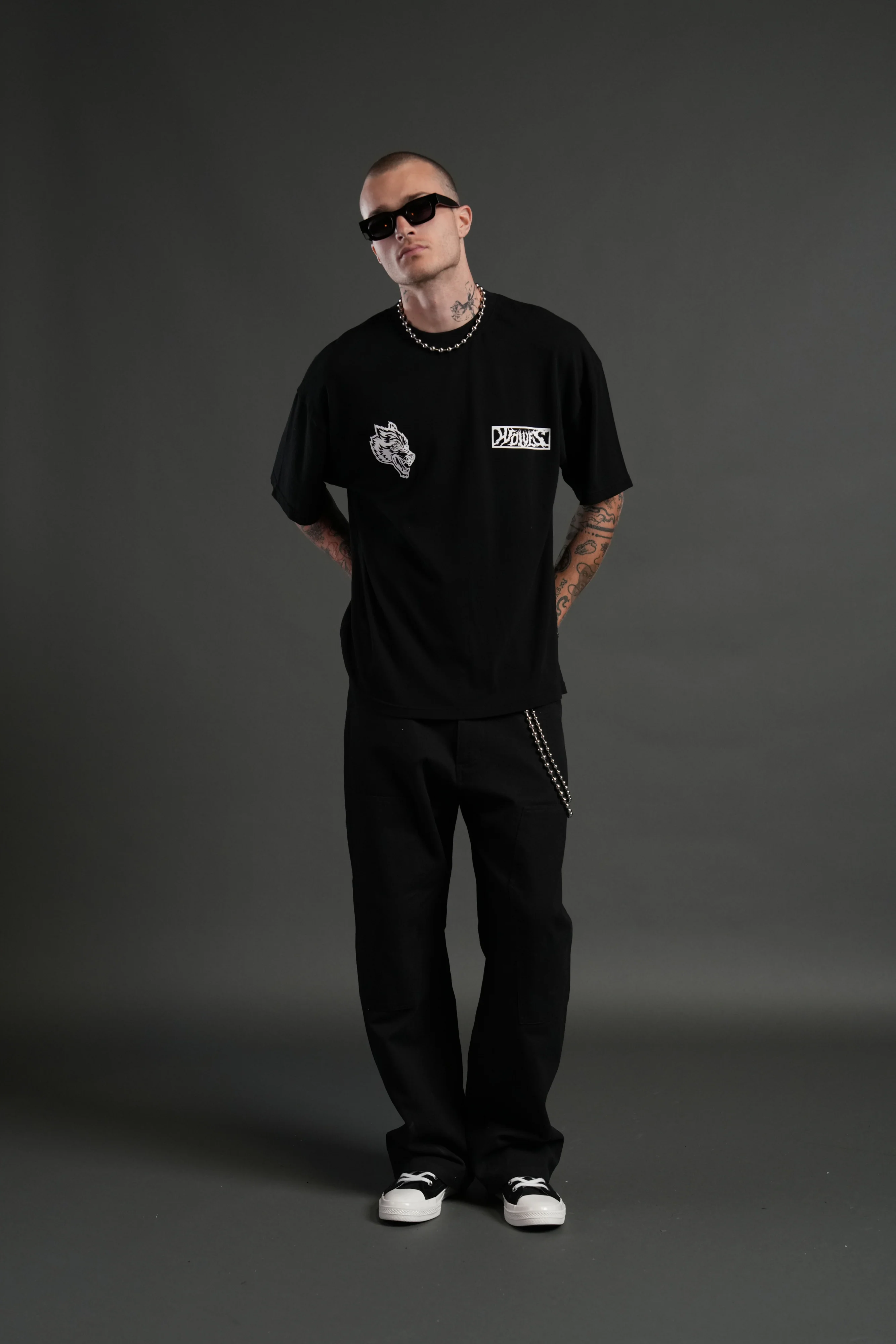 Window to Heaven "Premium" Oversized Tee in Black - Image 5