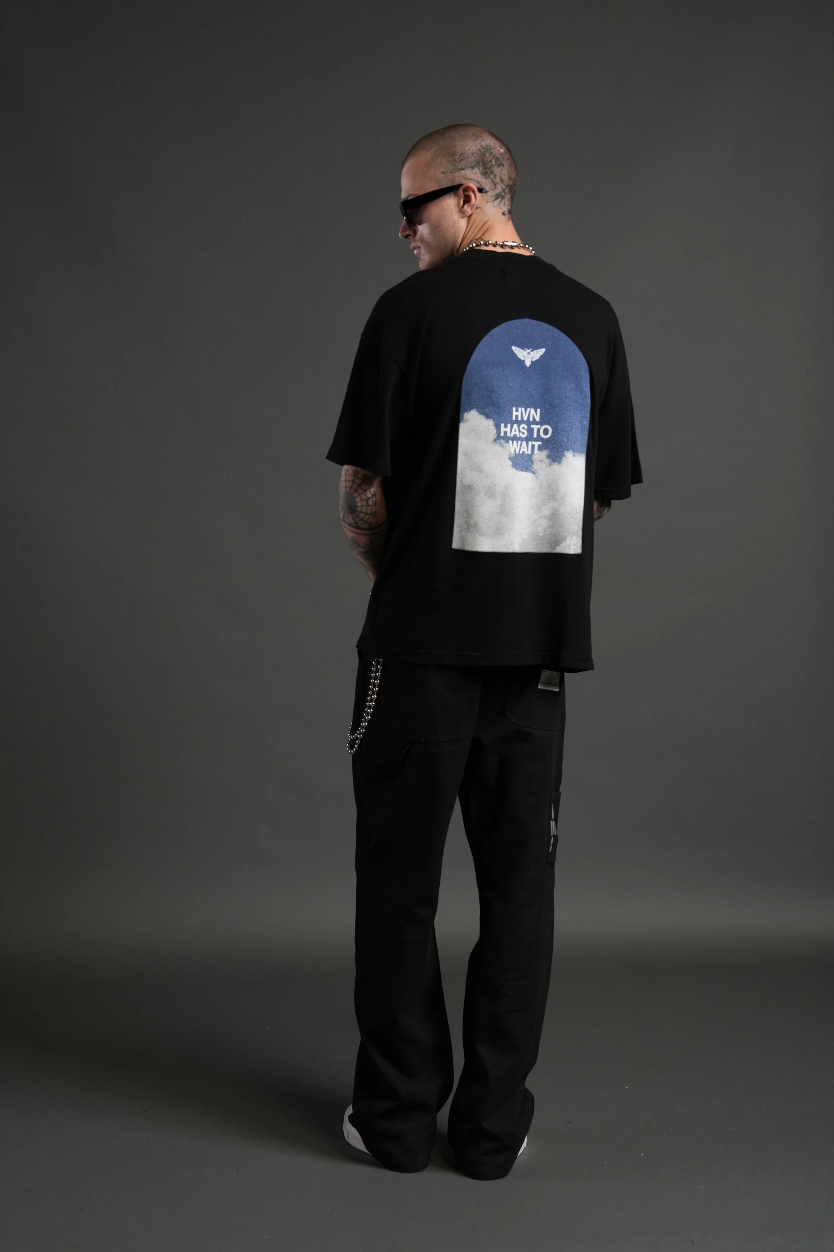 Window to Heaven "Premium" Oversized Tee in Black - Image 6