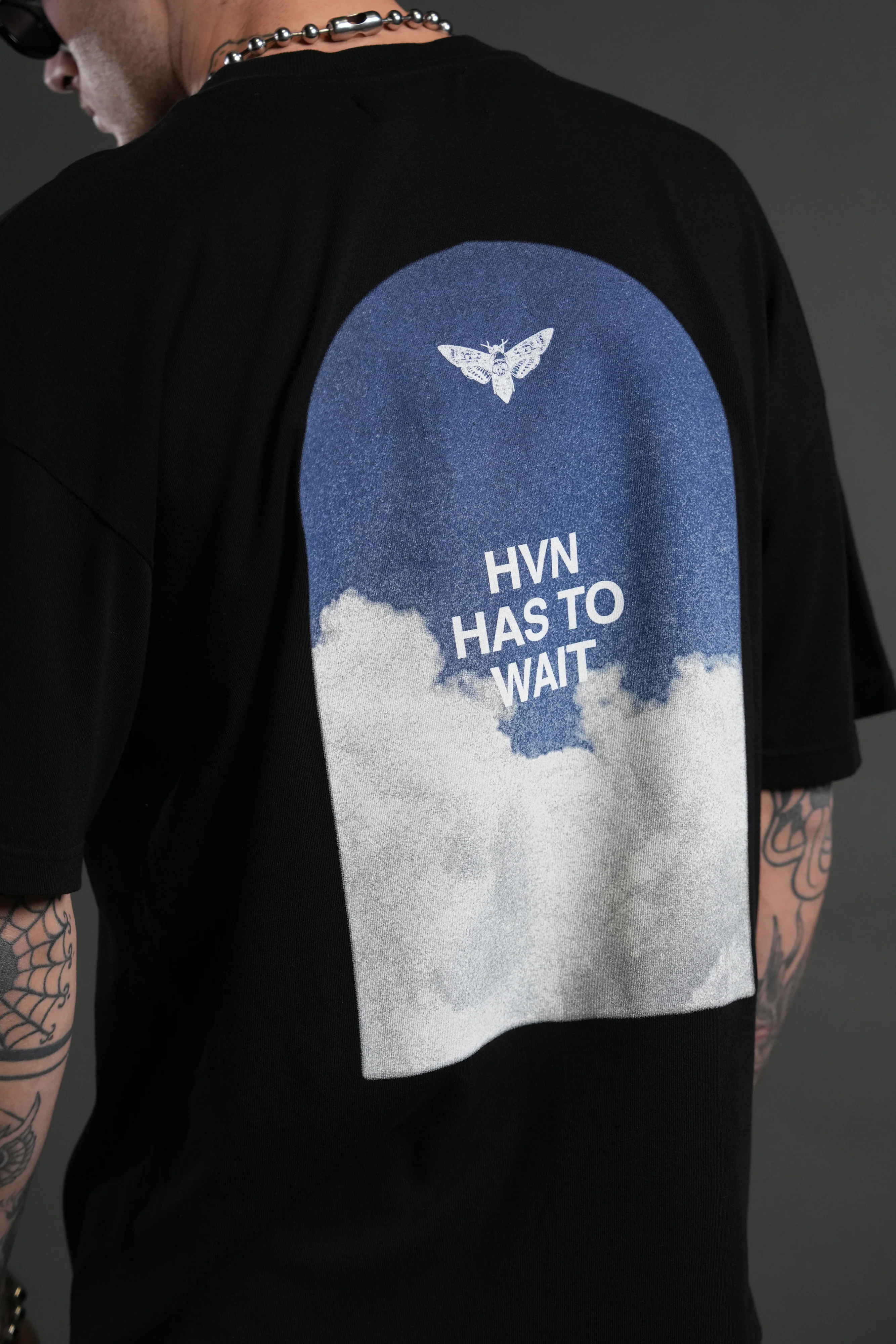 Window to Heaven "Premium" Oversized Tee in Black - Image 8