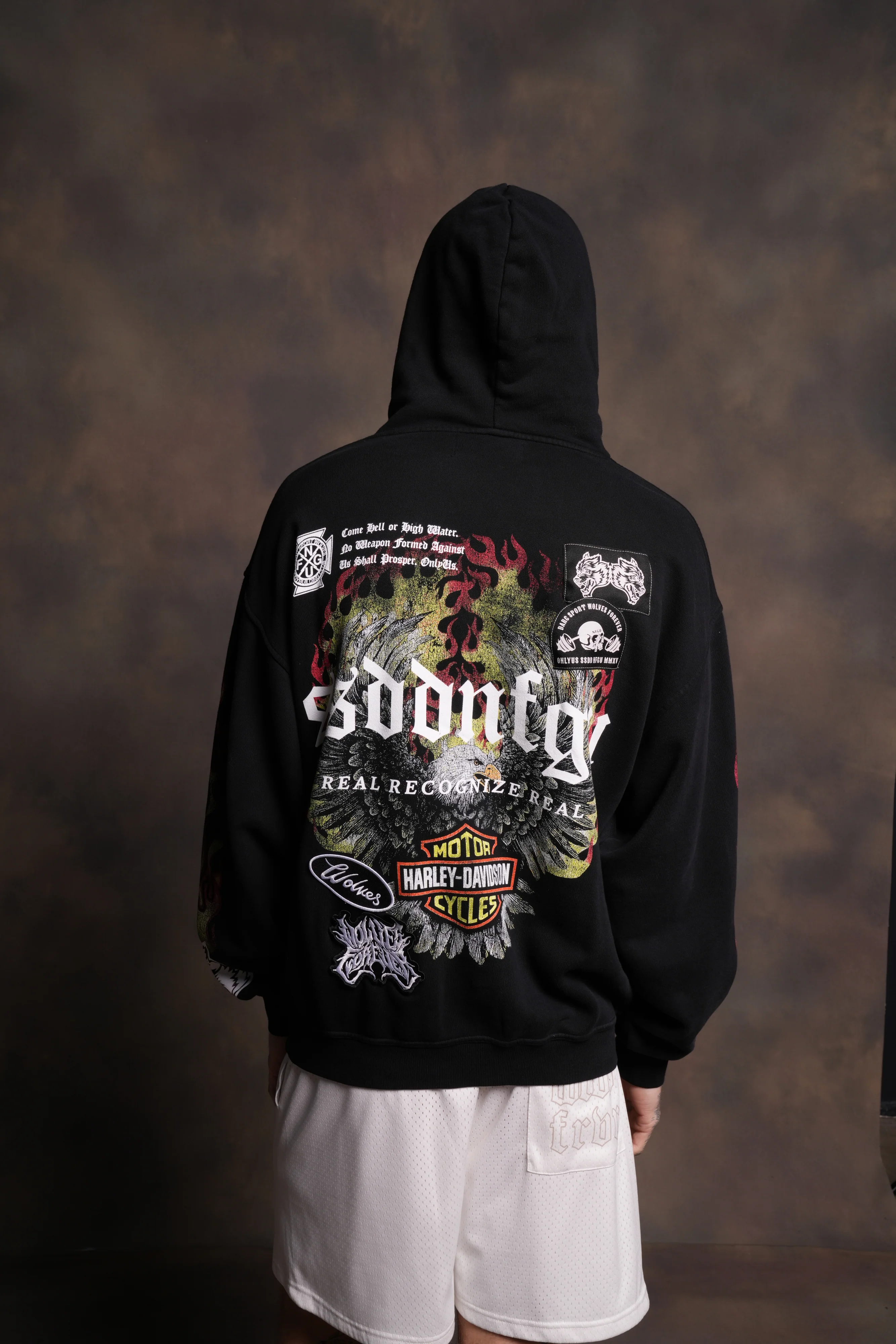 Wings of Fire "Pierce" Hoodie in Black - Image 4