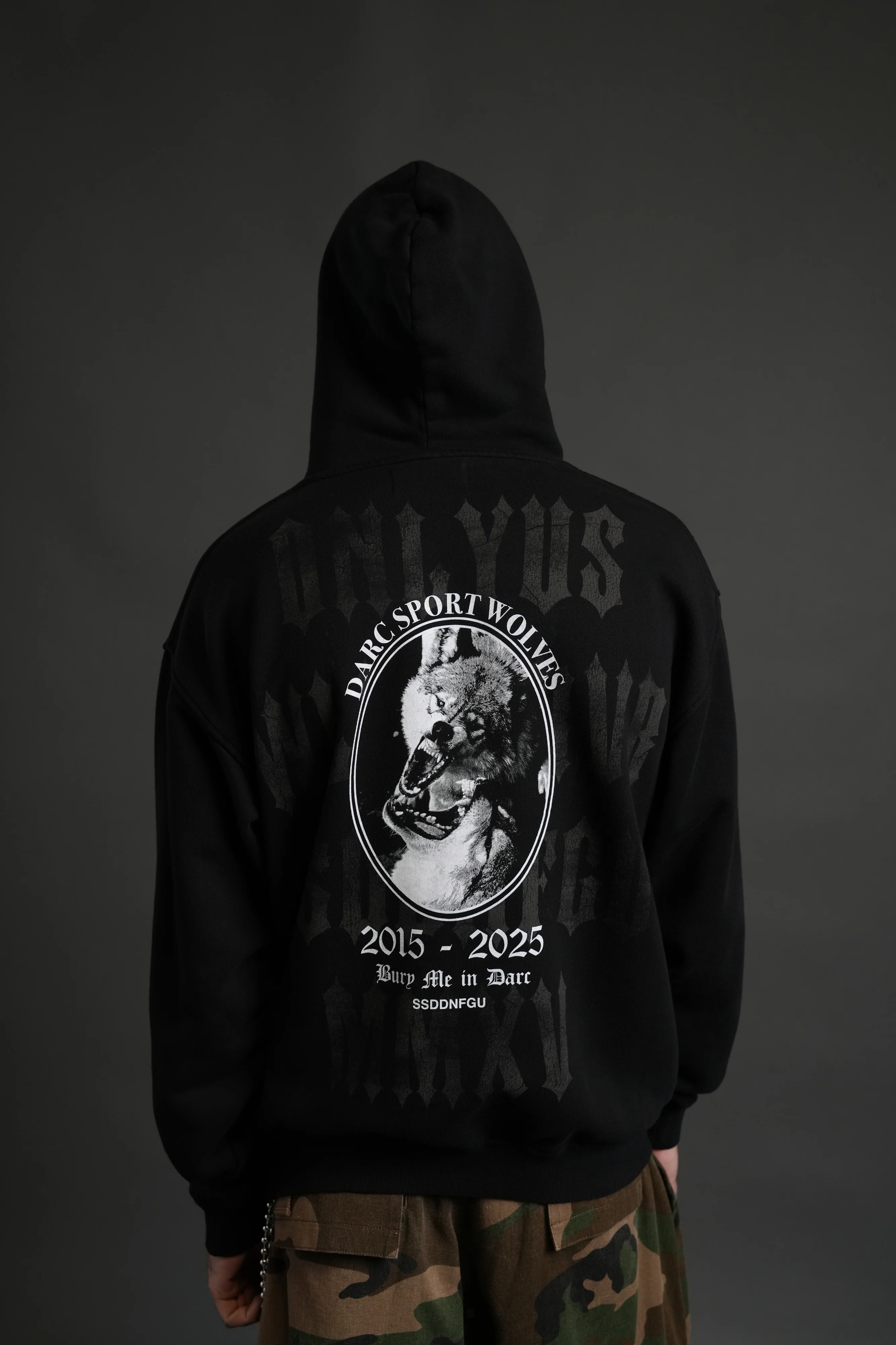 Wolf Blood "Pierce" Hoodie in Black - Image 4