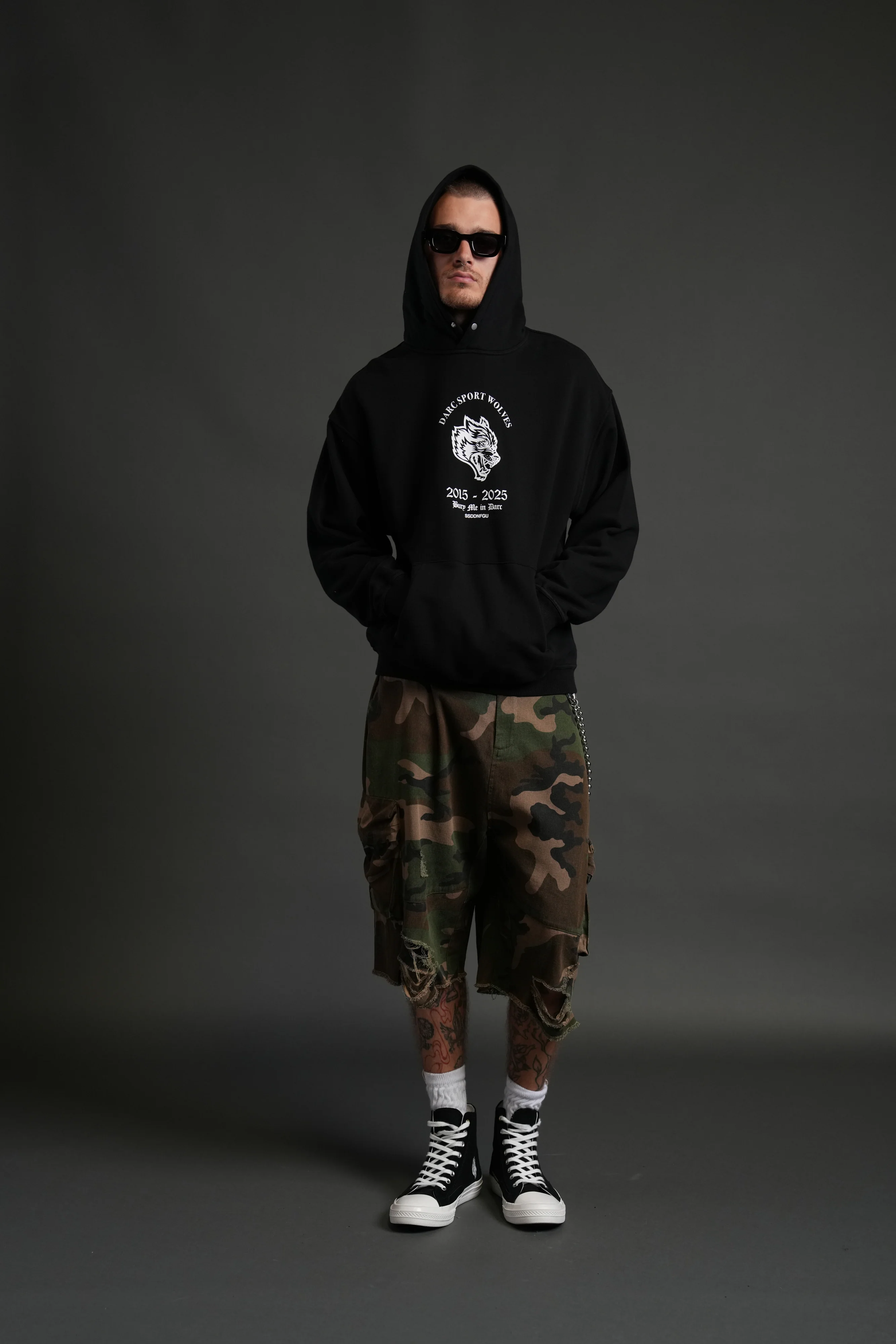 Wolf Blood "Pierce" Hoodie in Black - Image 5