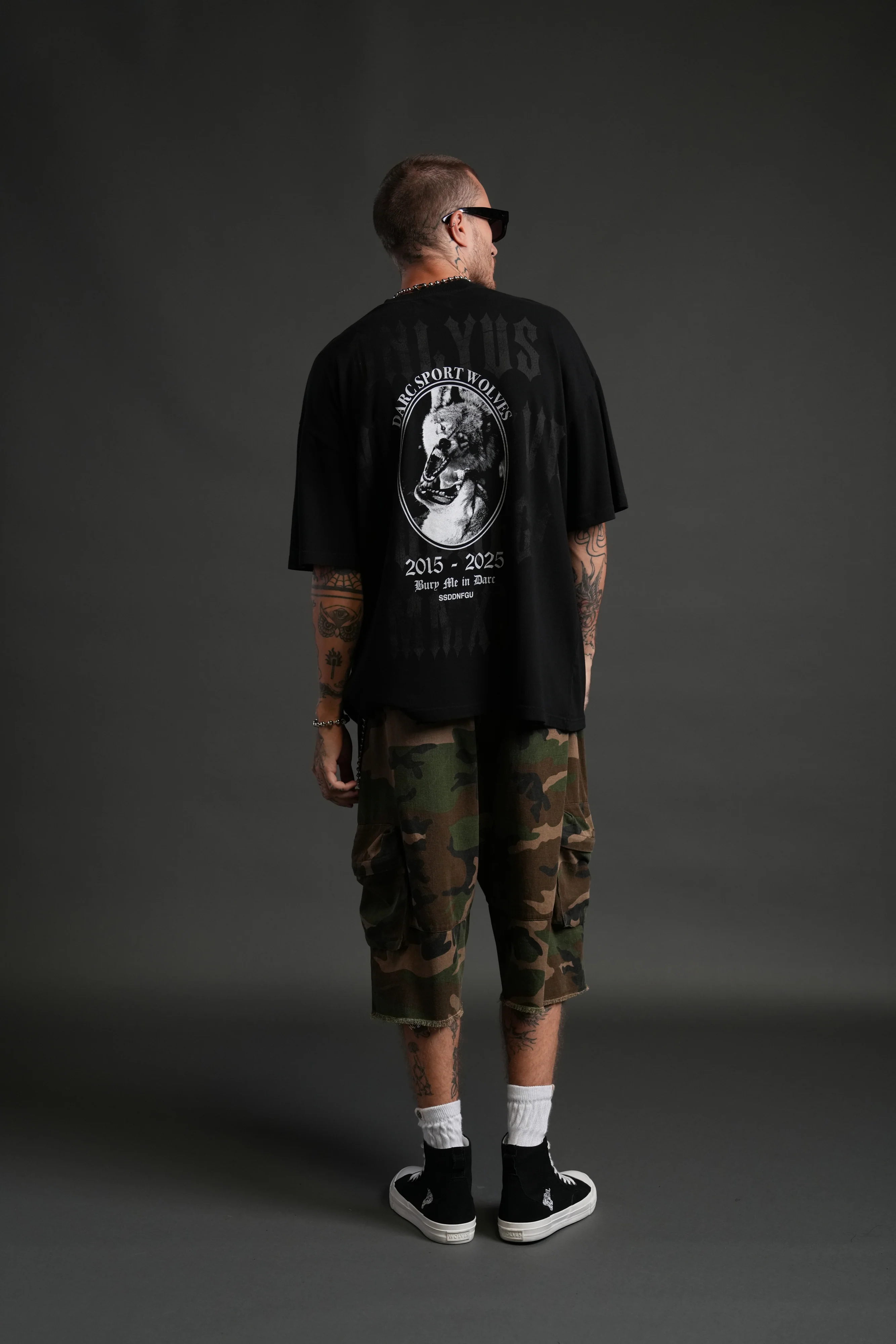 Wolf Blood "Premium" Oversized Tee in Black - Image 6