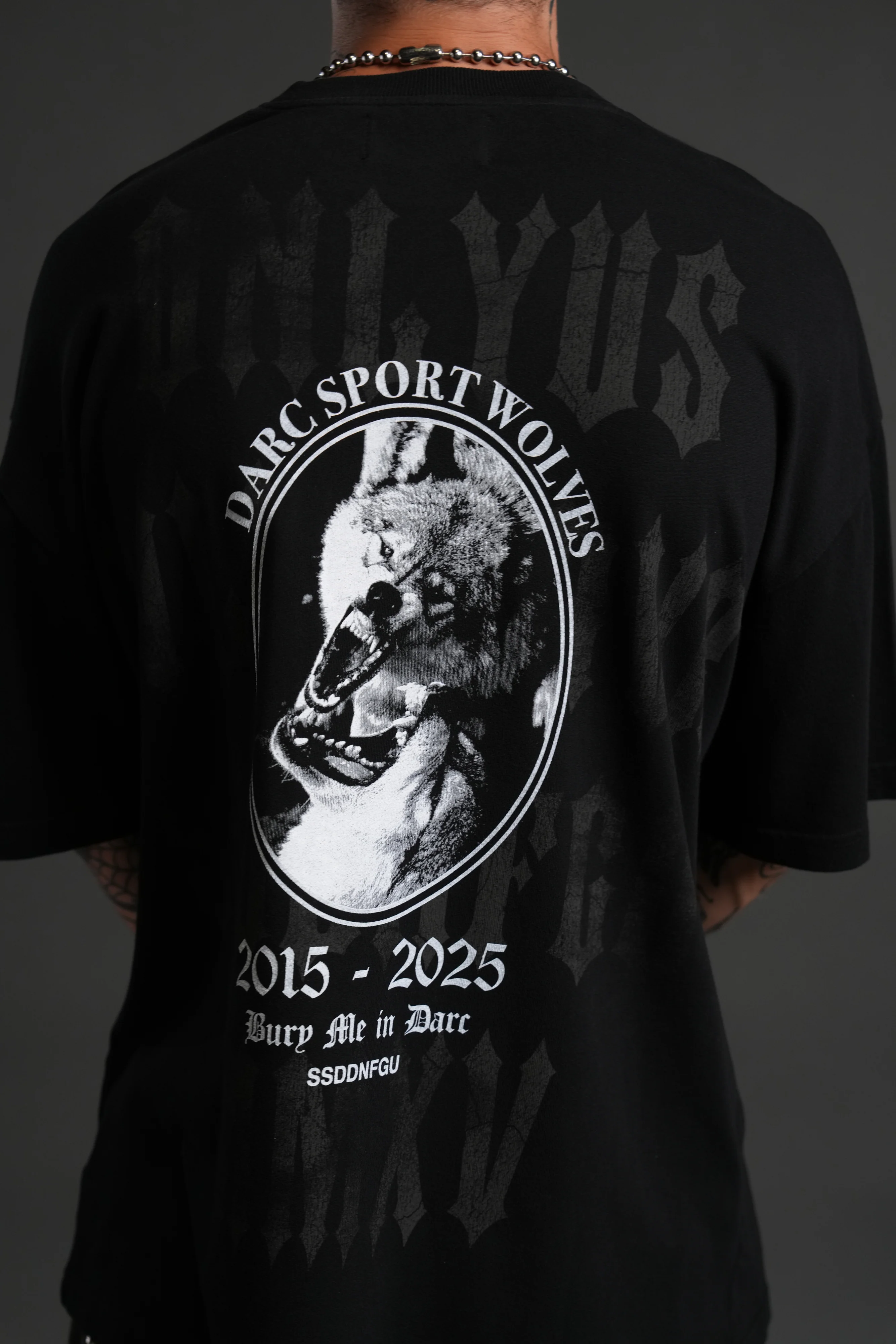 Wolf Blood "Premium" Oversized Tee in Black - Image 8