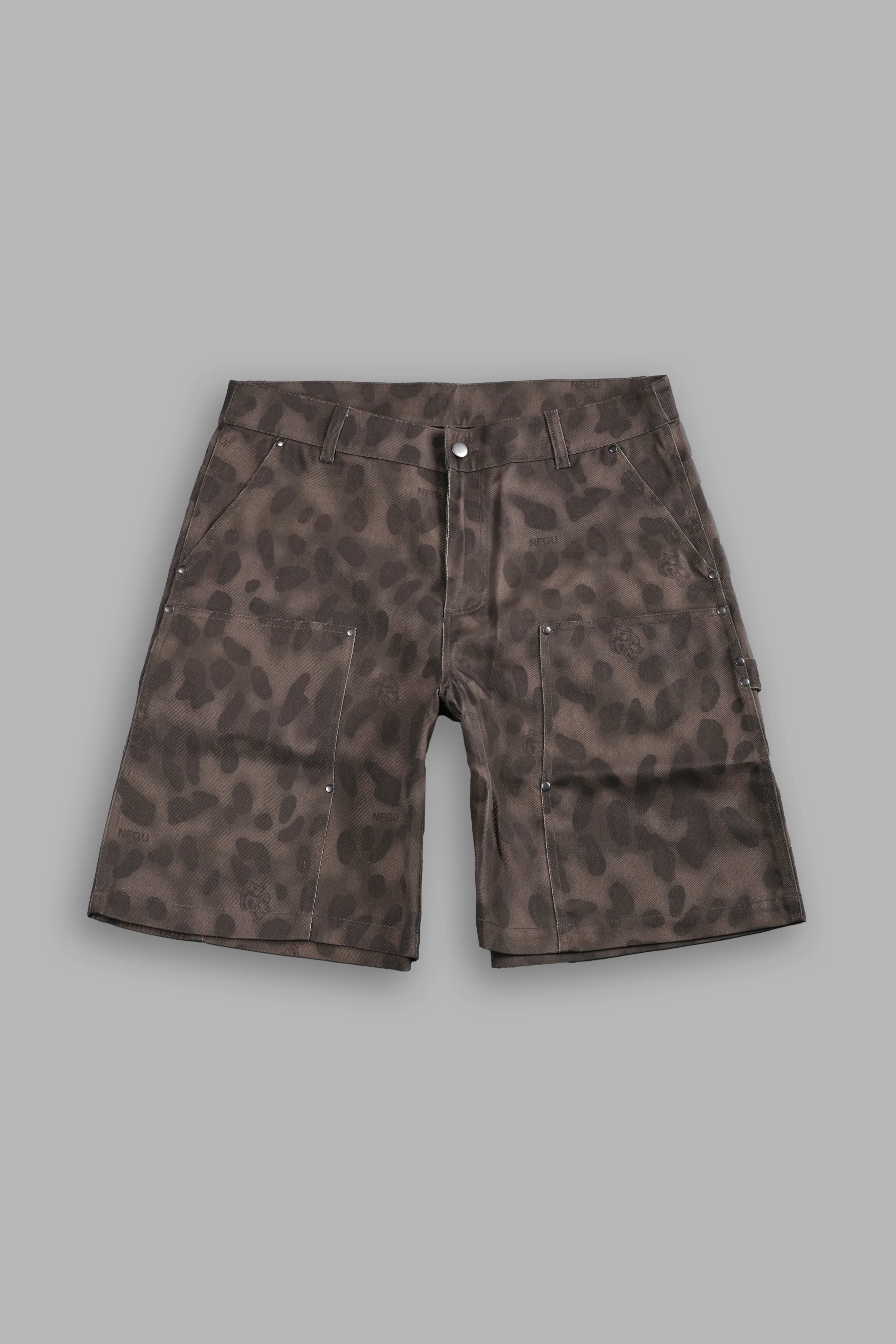 Wolf Chopper Oversized Clark Utility Shorts in Celeritas Morte