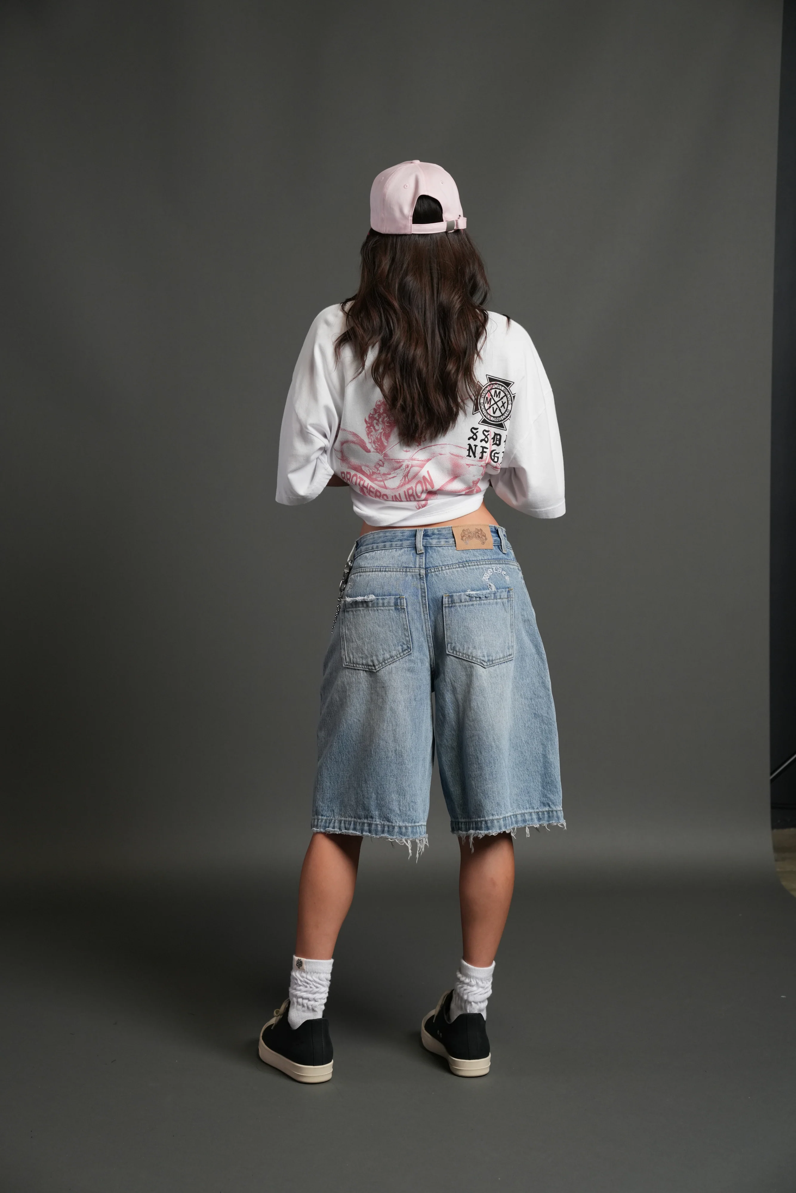 Wolf Head 5 Panel Hat in Cloud Pink/Red Leopard - Image 12