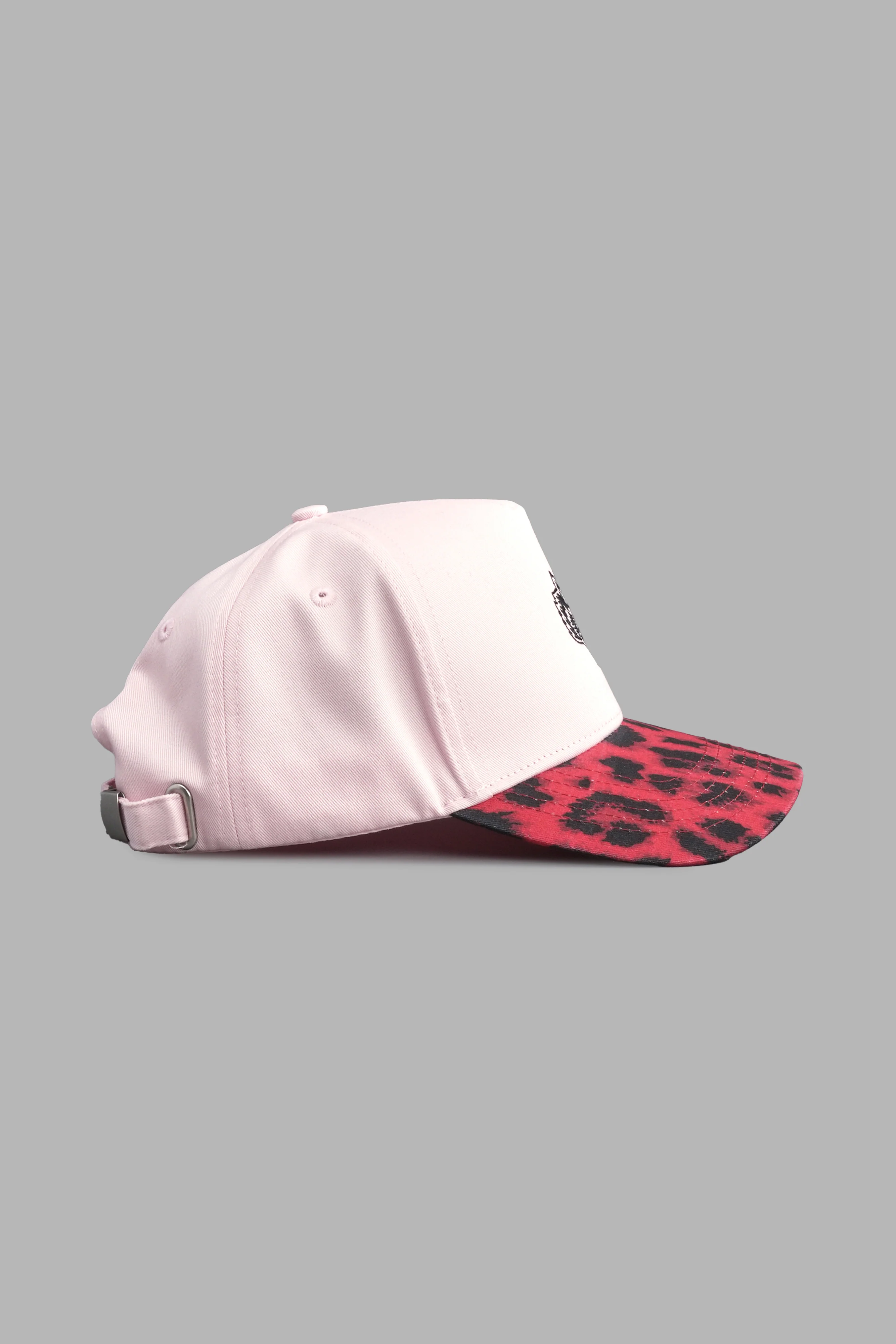 Wolf Head 5 Panel Hat in Cloud Pink/Red Leopard - Image 5