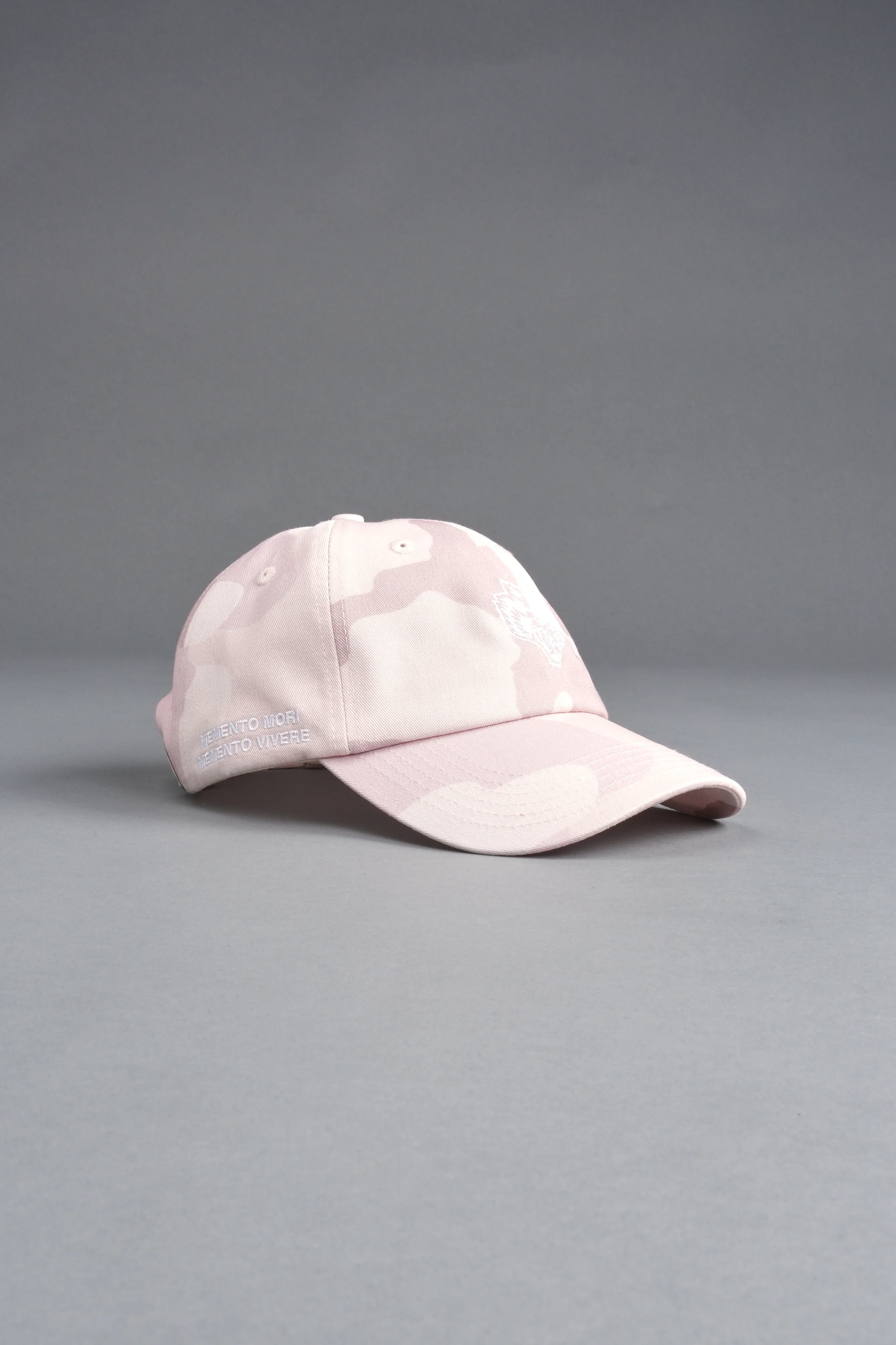 Wolf Head Forever Dad Hat V2 in Blush Vintage Woodland Camo - Image 7