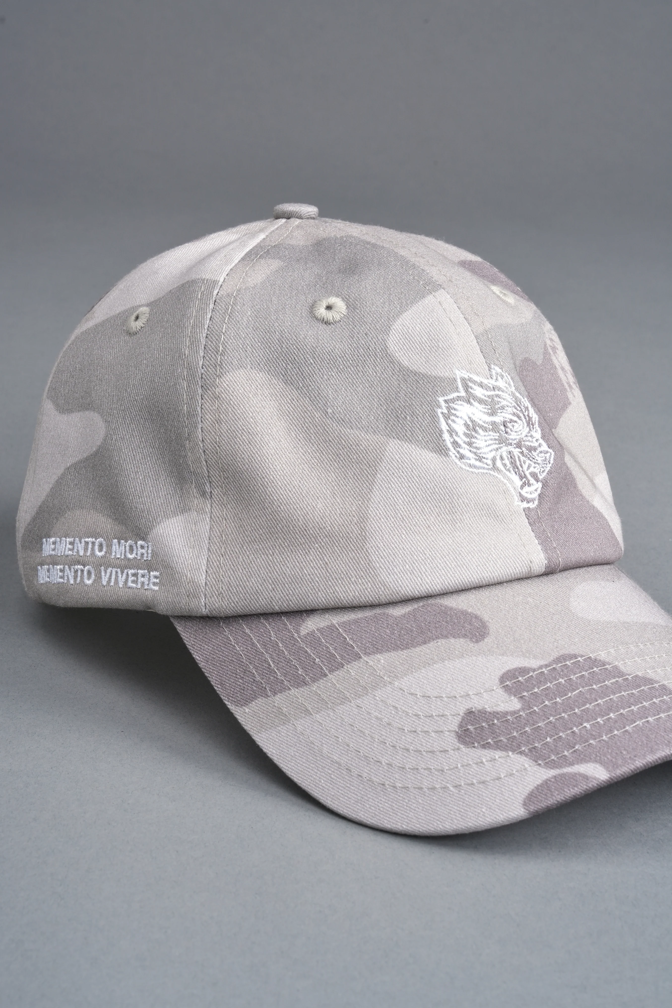 Wolf Head Forever Dad Hat V2 in Lush Vintage Woodland Camo - Image 6