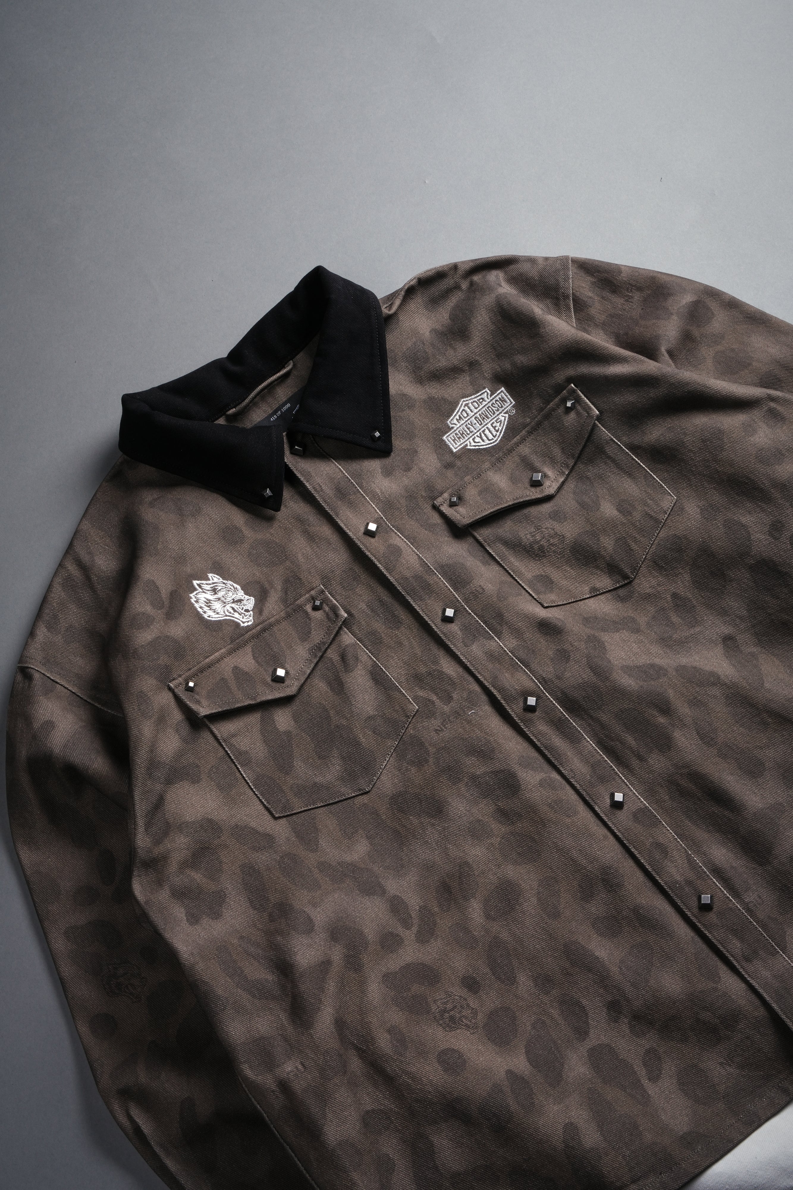 Wolf Head Harley-Davidson Winslow Shirt Jacket in Celeritas Morte - Image 11