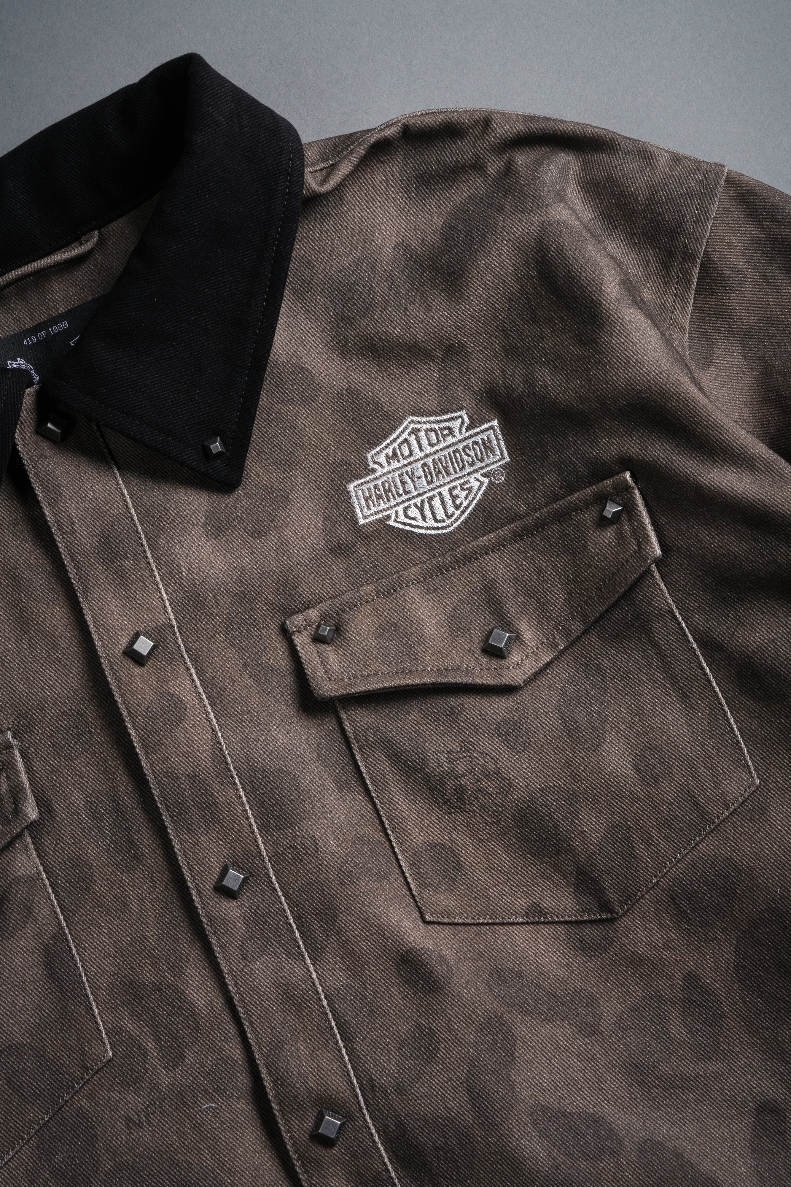 Wolf Head Harley-Davidson Winslow Shirt Jacket in Celeritas Morte - Image 13