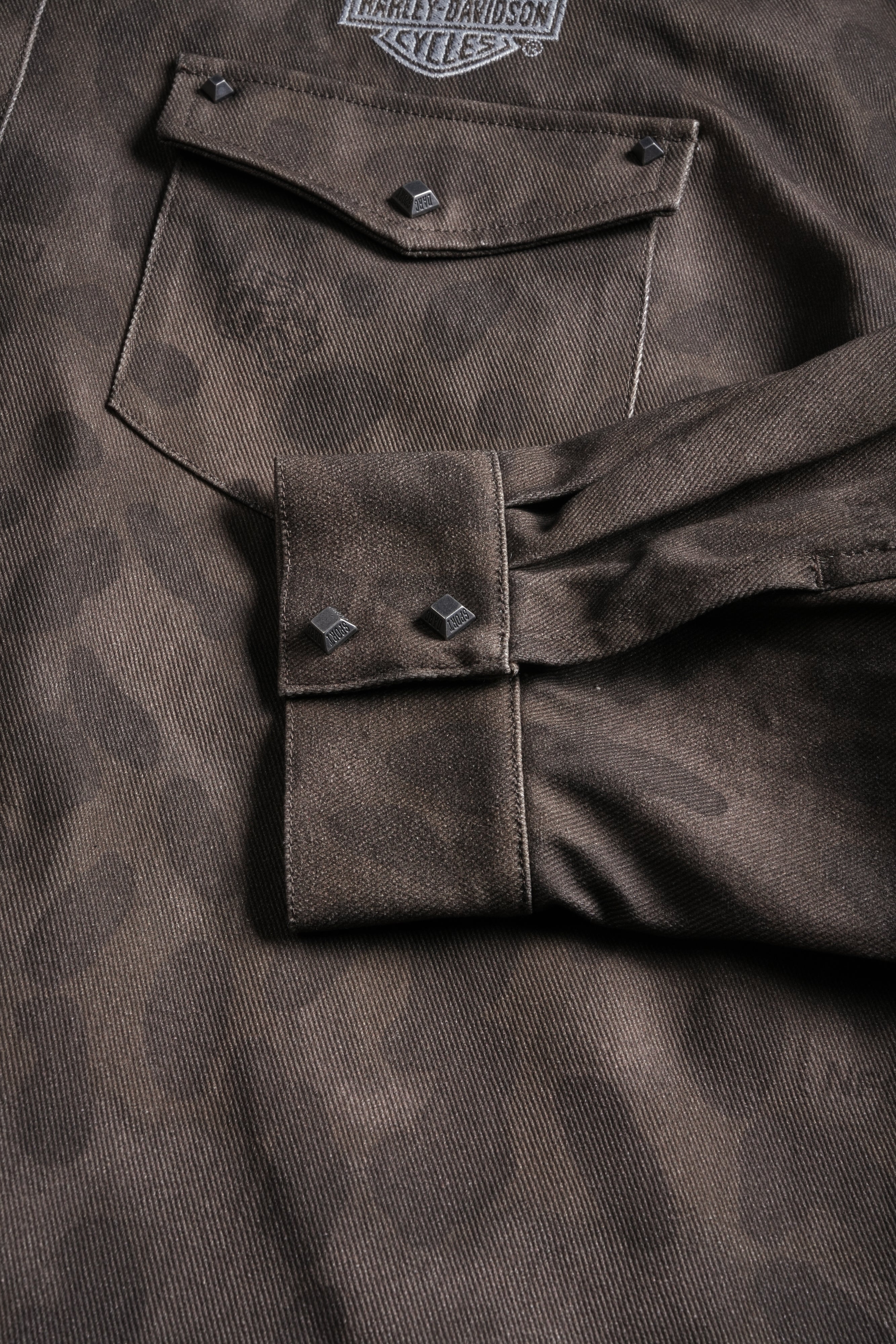 Wolf Head Harley-Davidson Winslow Shirt Jacket in Celeritas Morte - Image 15