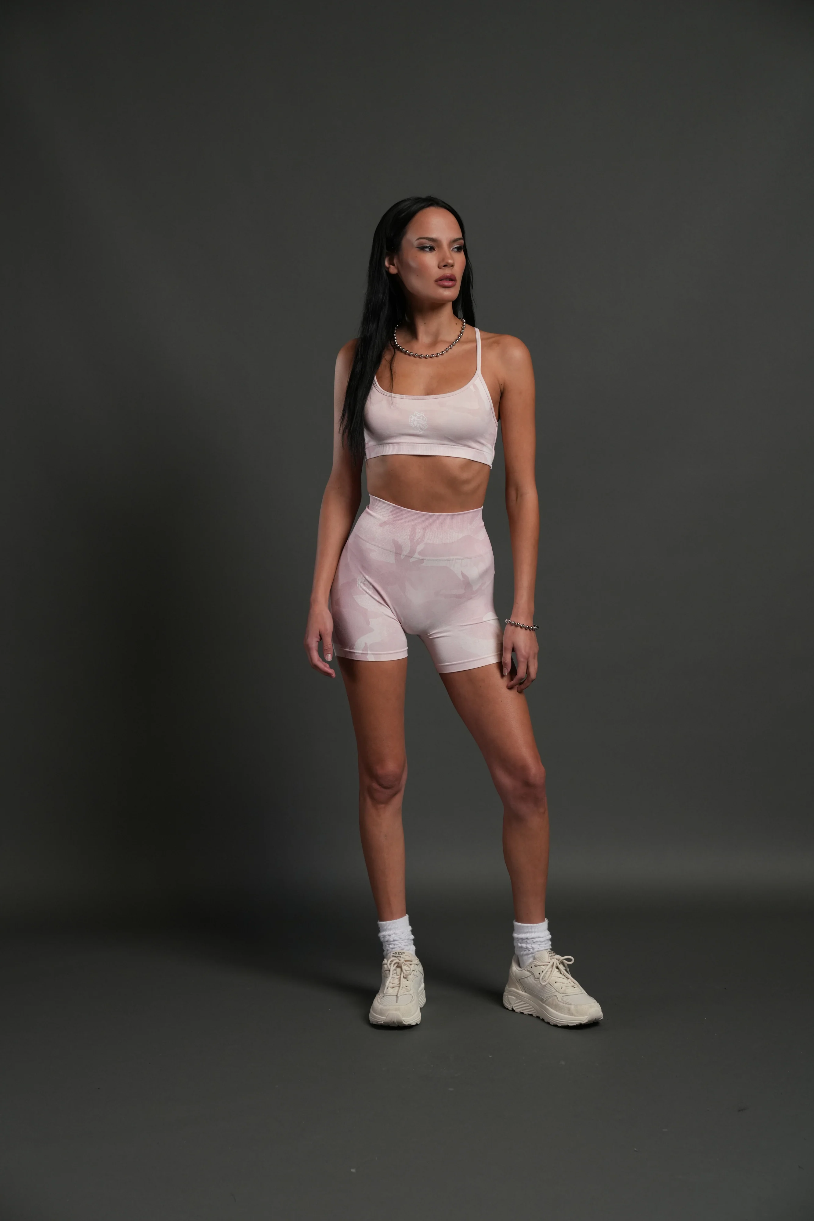 Wolf Head "Layla" Soft Seamless Bra in Blush Vintage Woodland Camo - Image 3