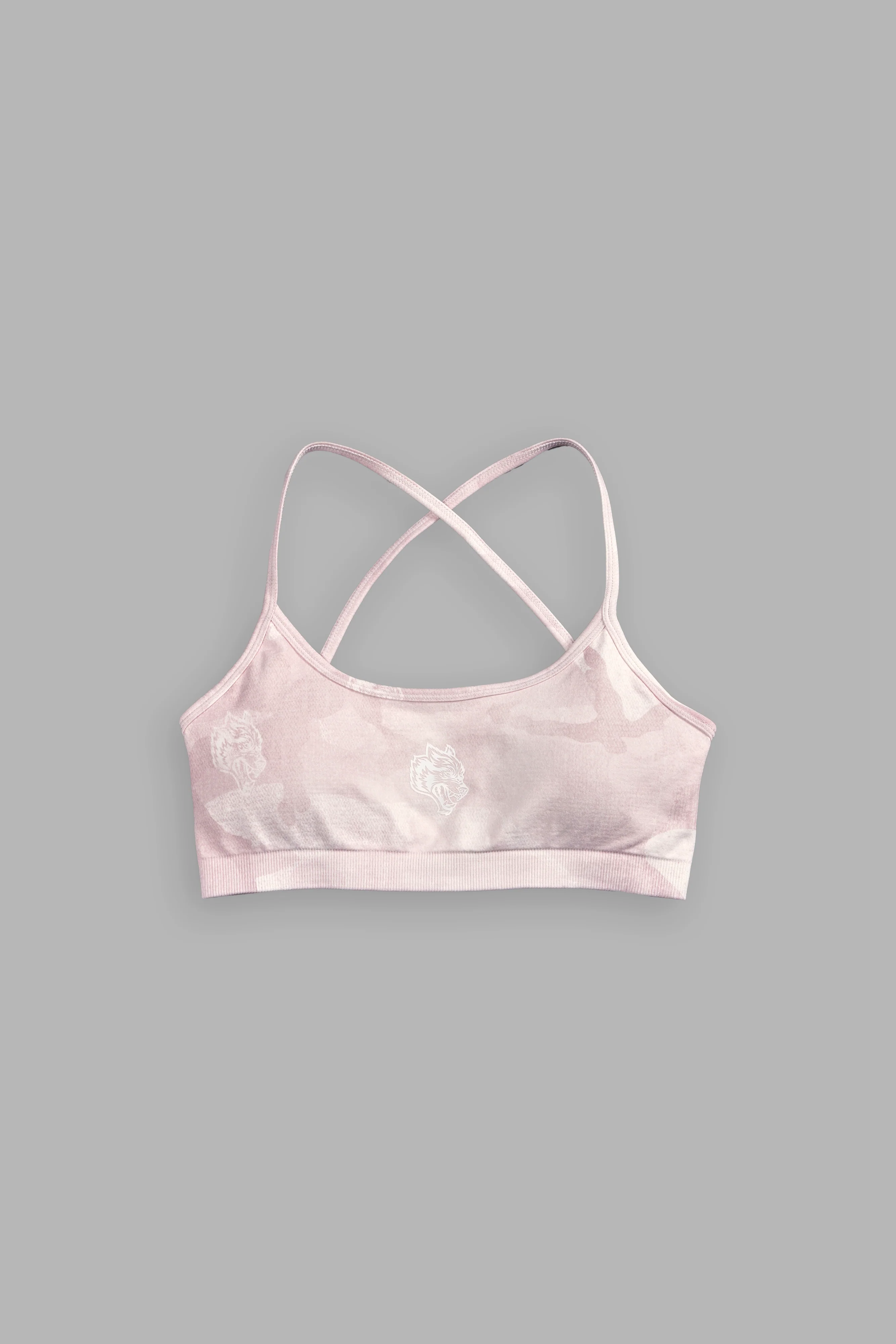 Wolf Head "Layla" Soft Seamless Bra in Blush Vintage Woodland Camo - Image 7