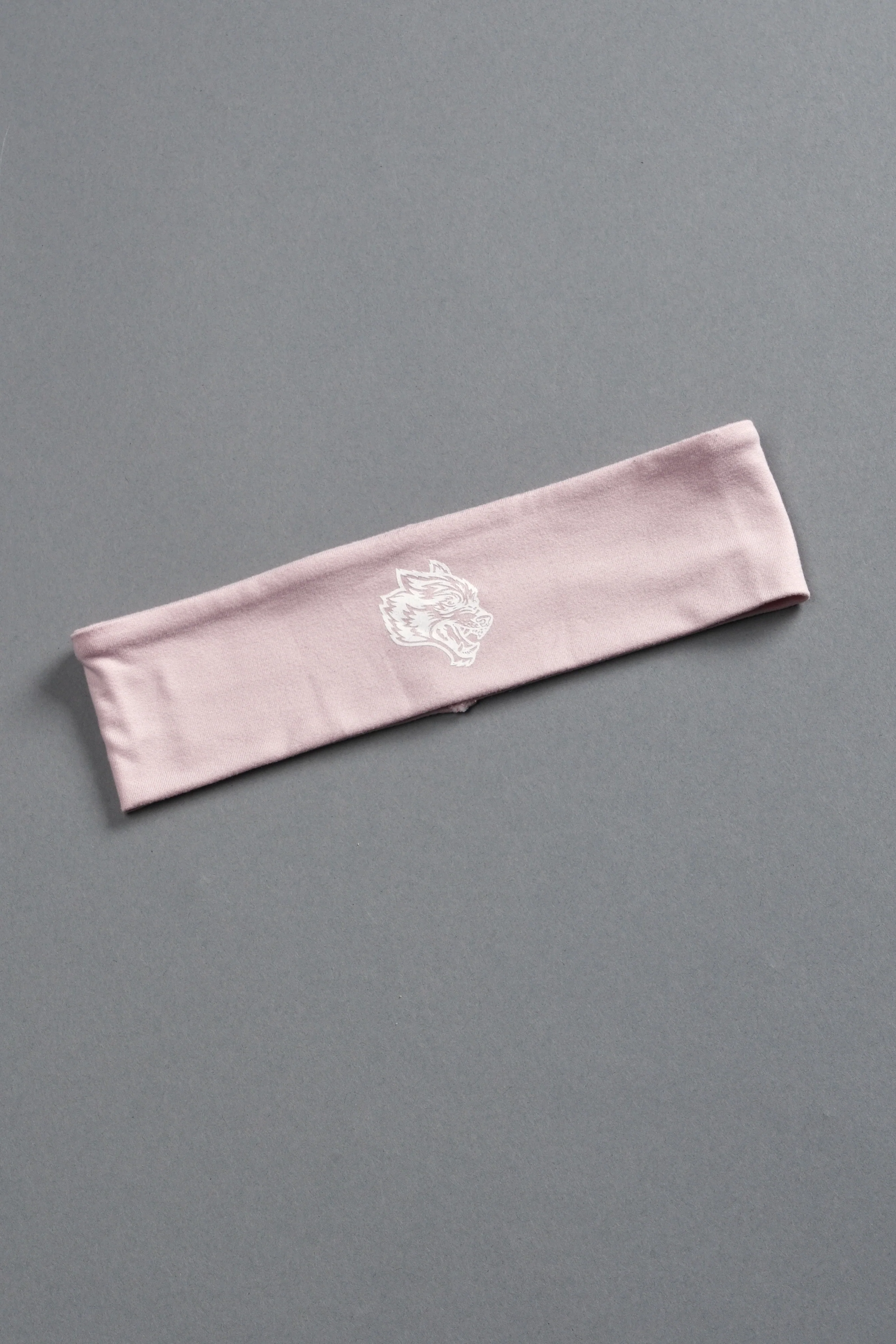 Wolf Head Wide Headband in Warm Blush - Image 4