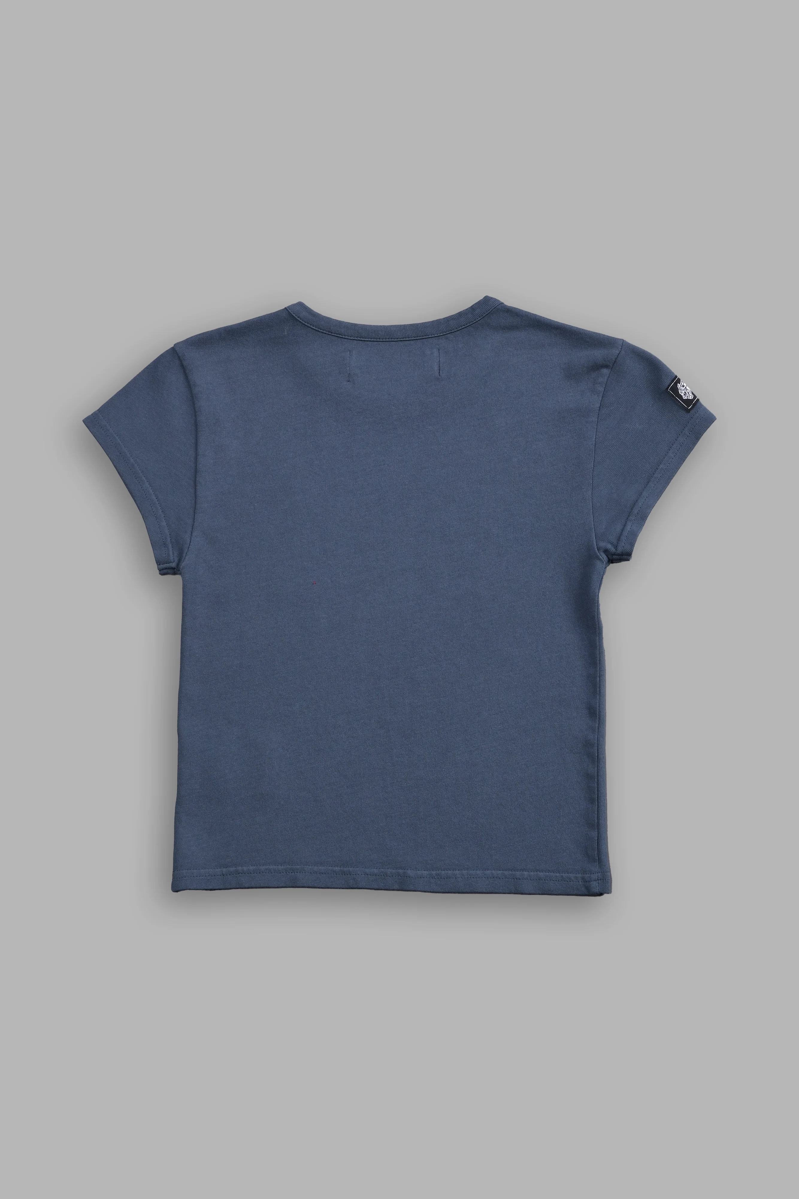 Wolf Label SSDDNFGU "Baby" Tee in Darc Blue - Image 4