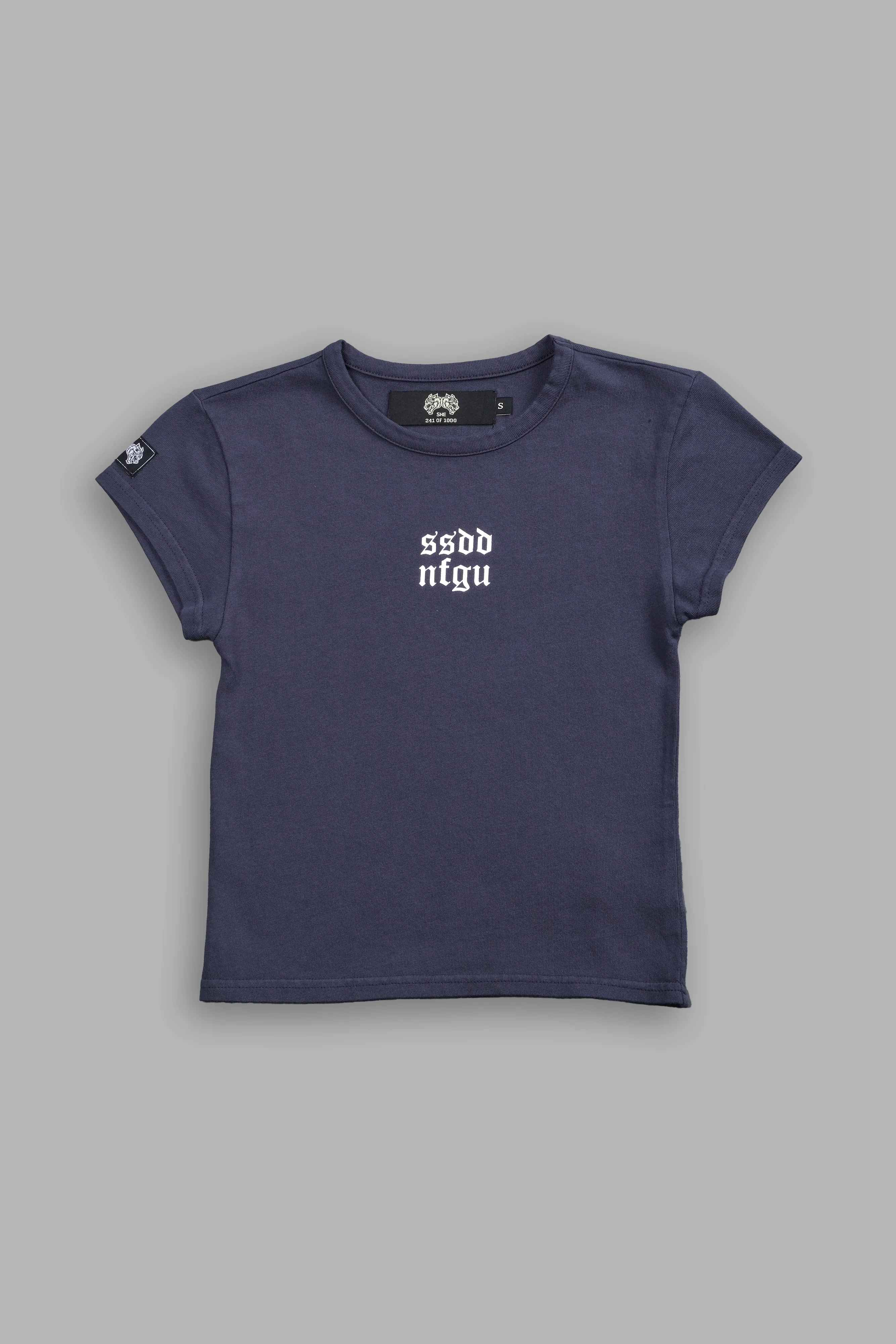 Wolf Label SSDDNFGU "Baby" Tee in Midnight Blue - Image 3