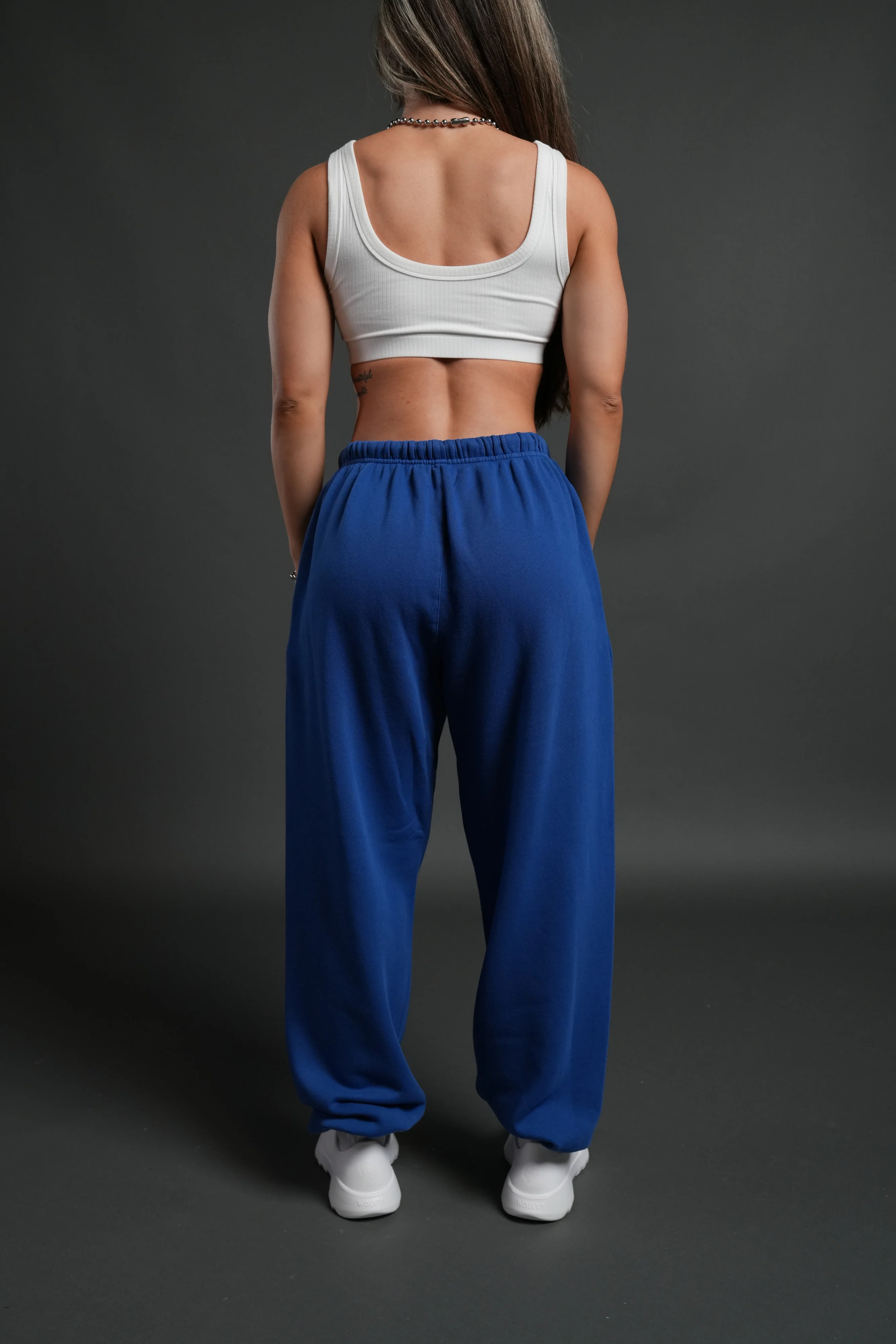 Wolf Loyalty Lightweight Lounger Sweat Pants in Cobalt Blue - Image 3