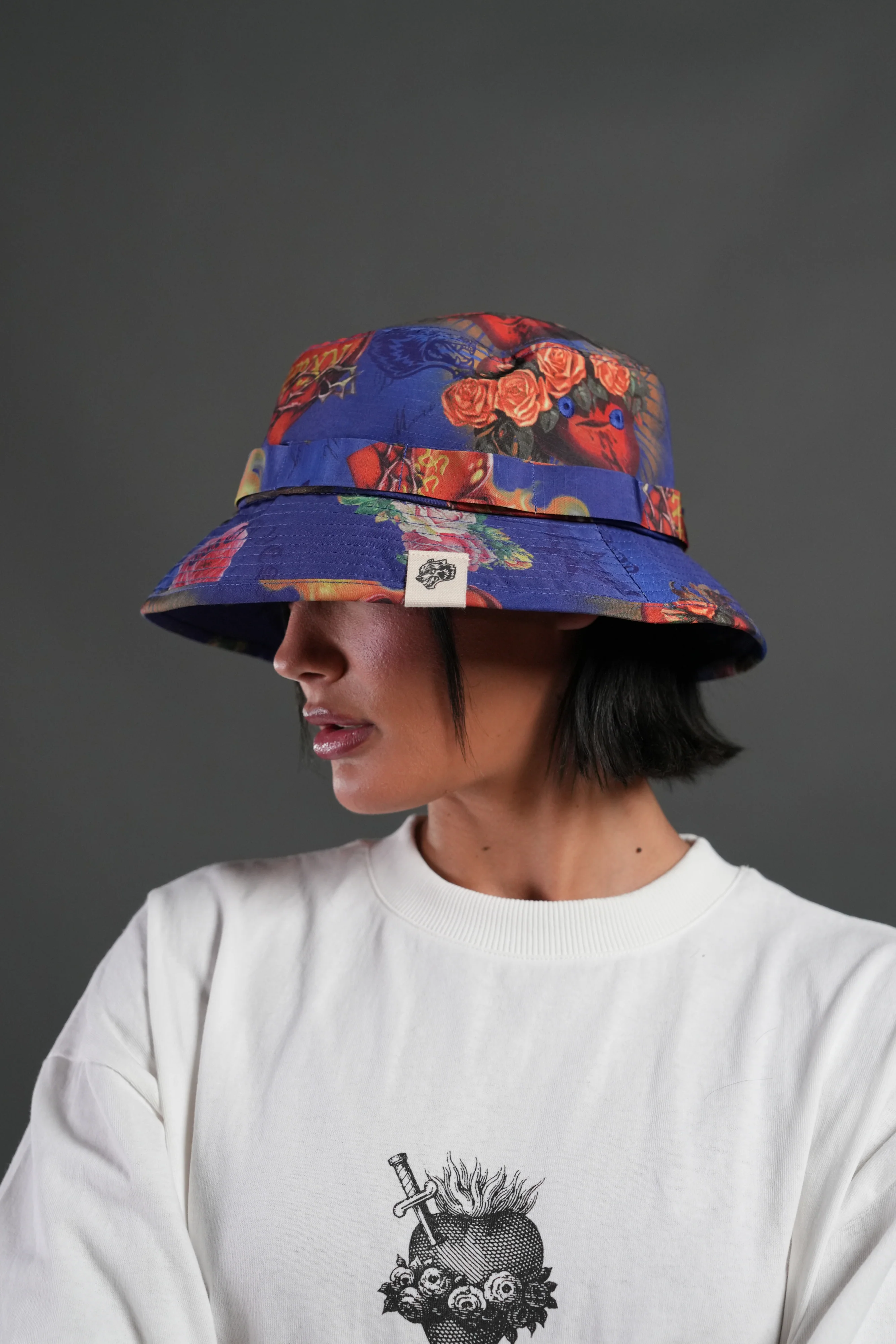 Wolf Patch V2 Boonie Bucket Hat in Corazon de Fuego - Image 7