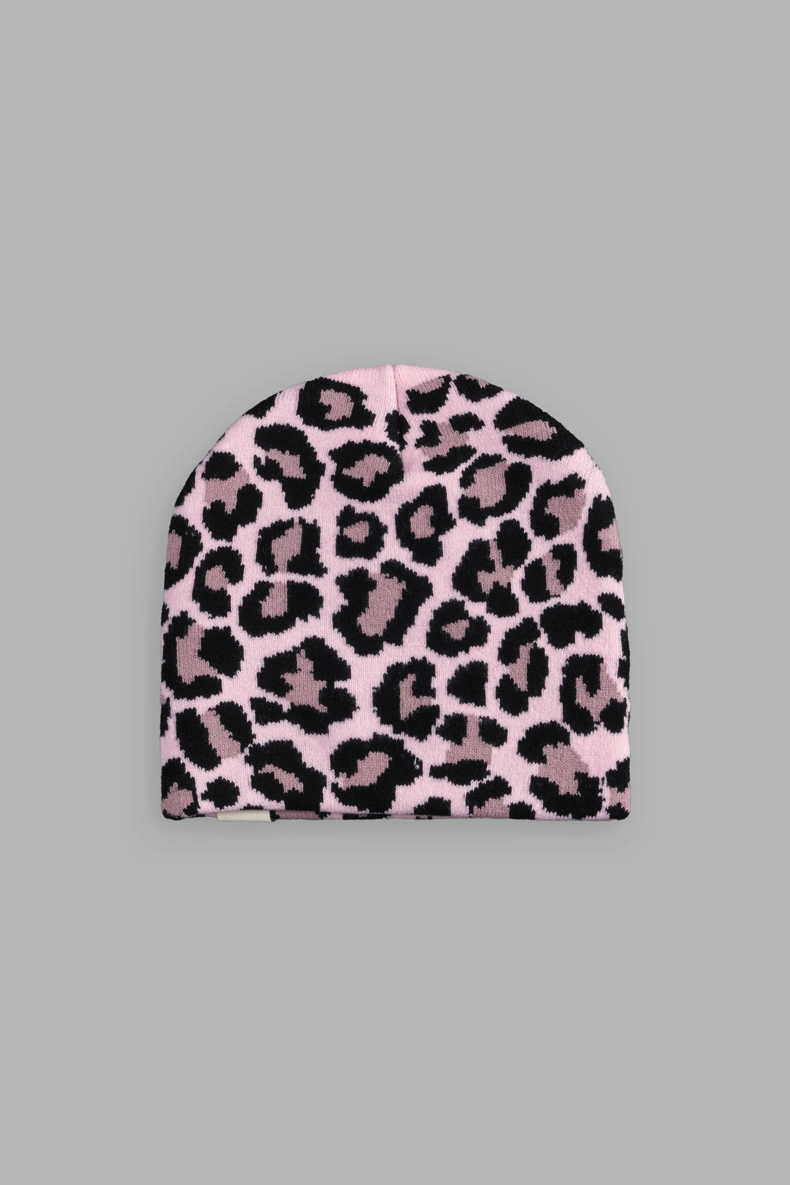 Wolf Patch V2 Cap Beanie in Cloud Pink Leopard - Image 3