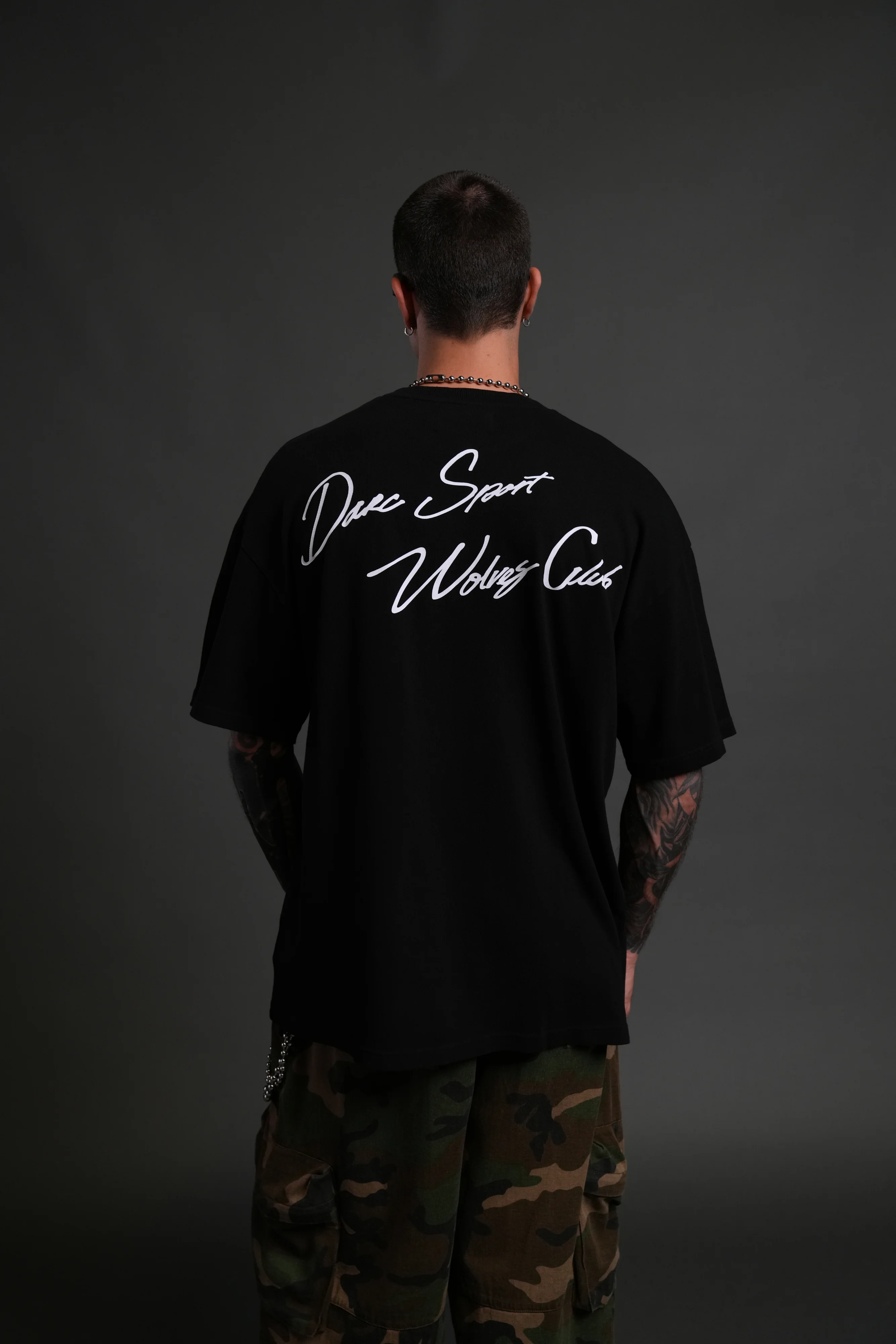 Wolves Club FRVR Unisex "Premium" Oversized Tee in Black - Image 4