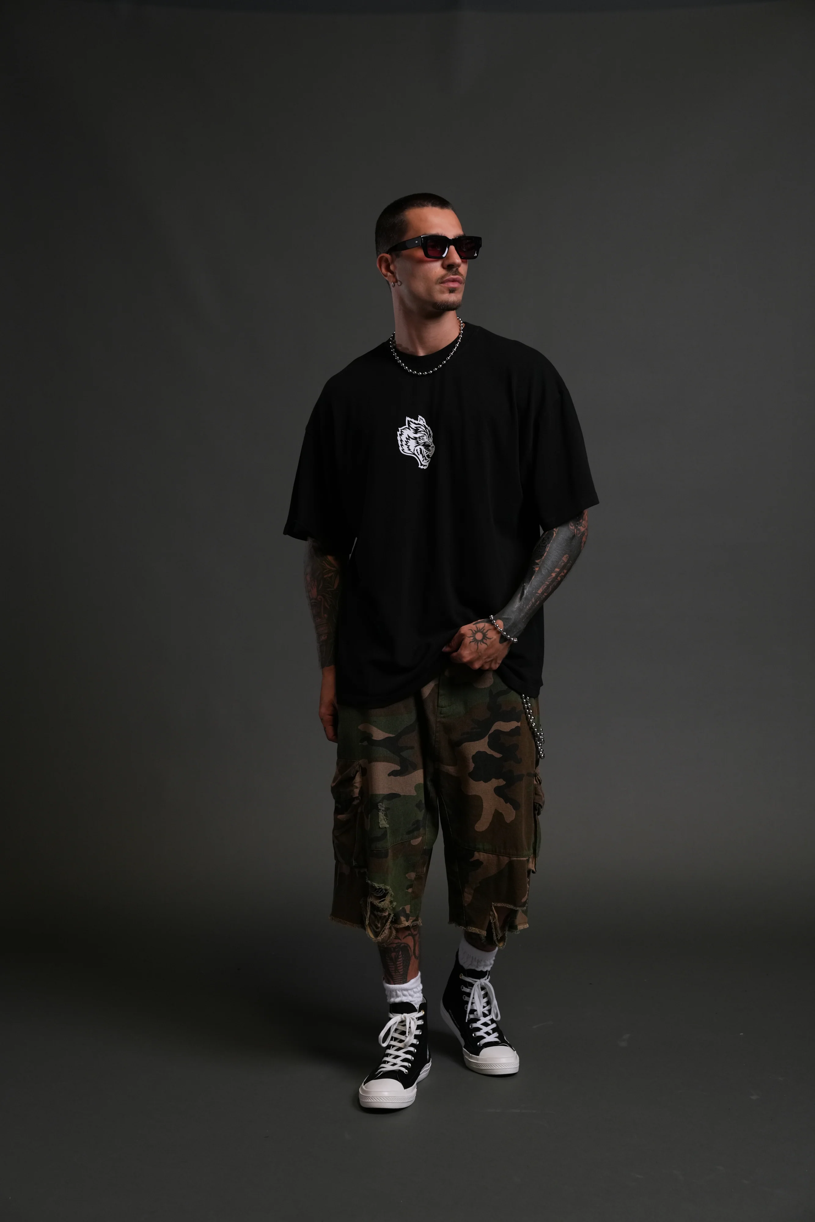 Wolves Club FRVR Unisex "Premium" Oversized Tee in Black - Image 5