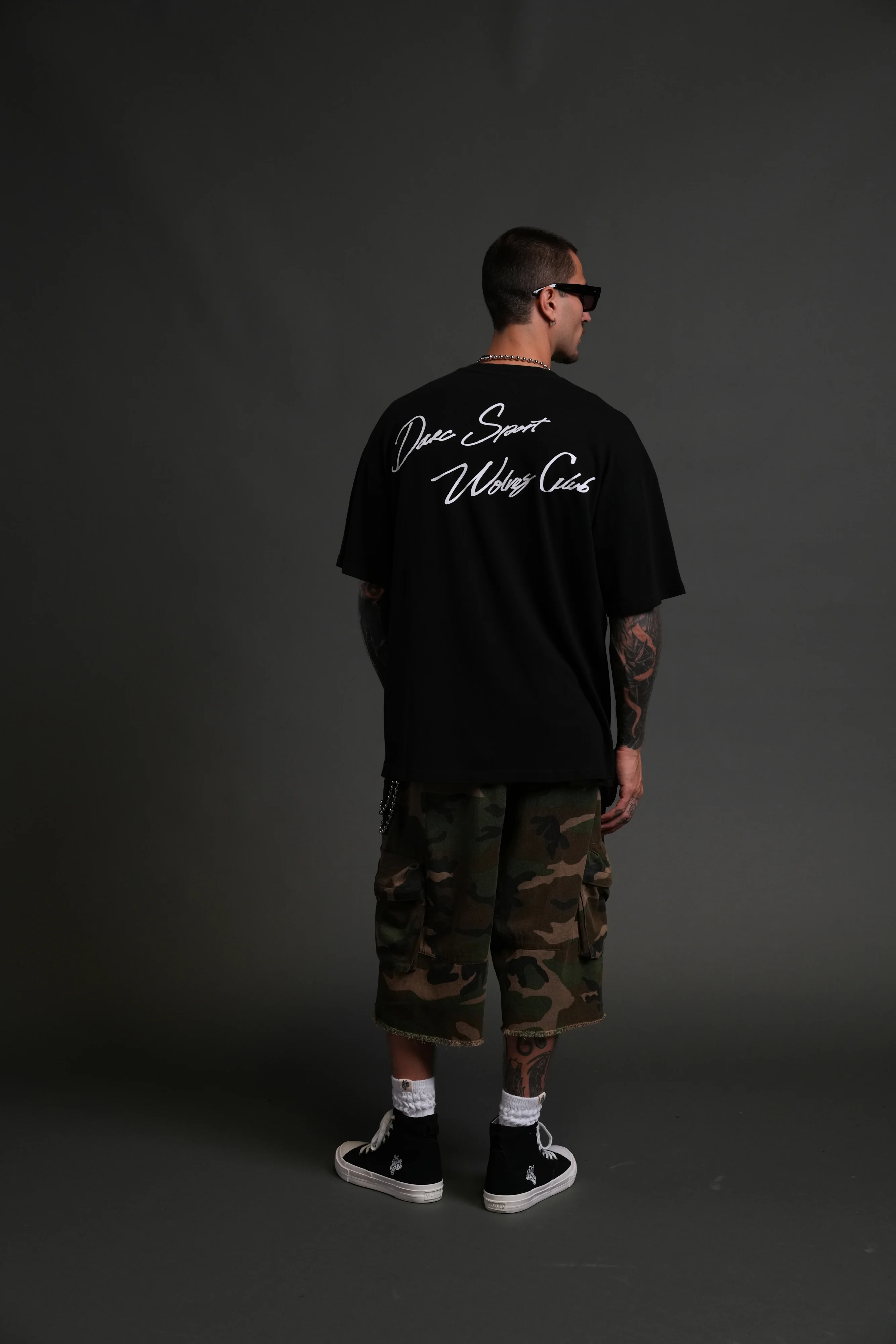 Wolves Club FRVR Unisex "Premium" Oversized Tee in Black - Image 6