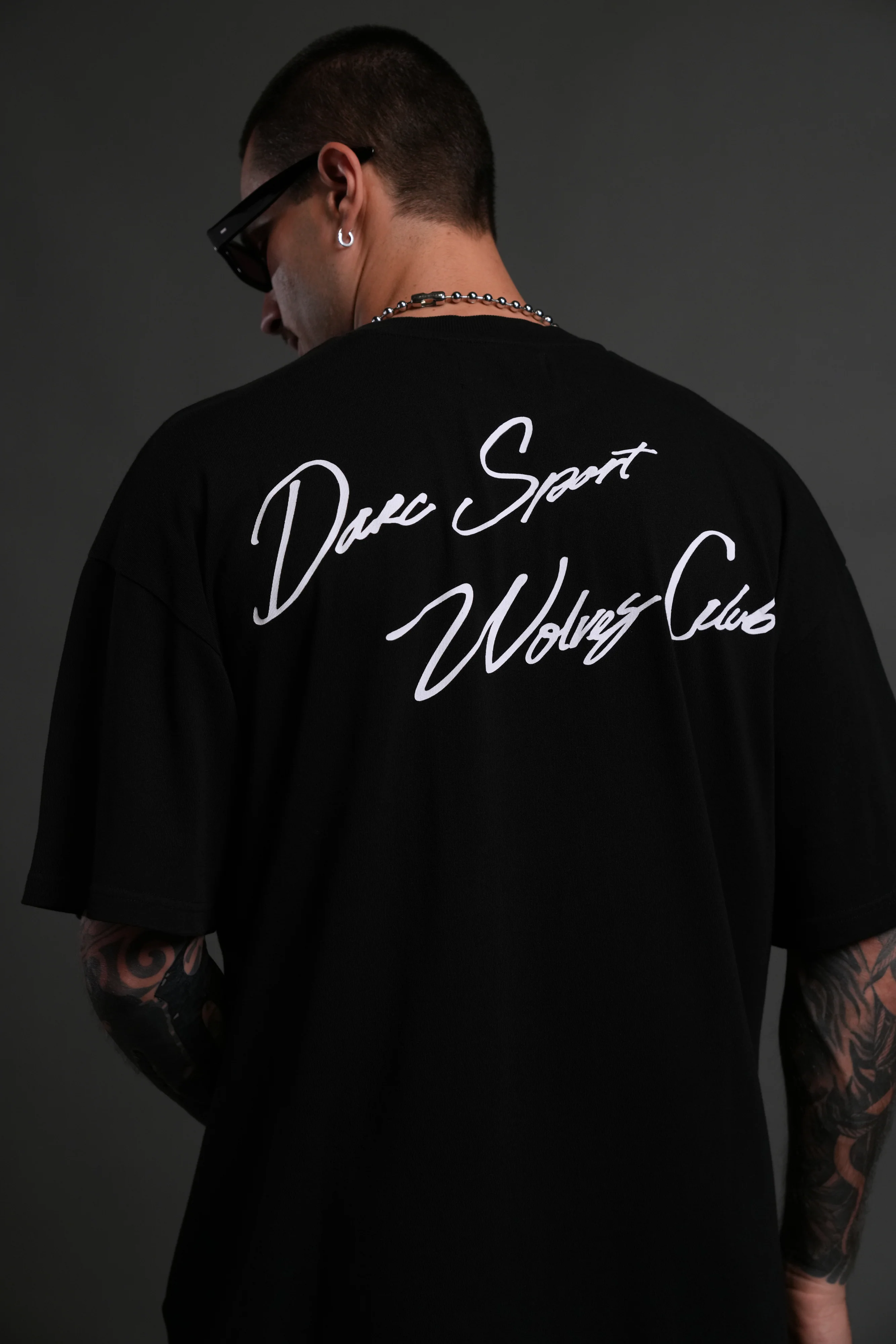 Wolves Club FRVR Unisex "Premium" Oversized Tee in Black - Image 8