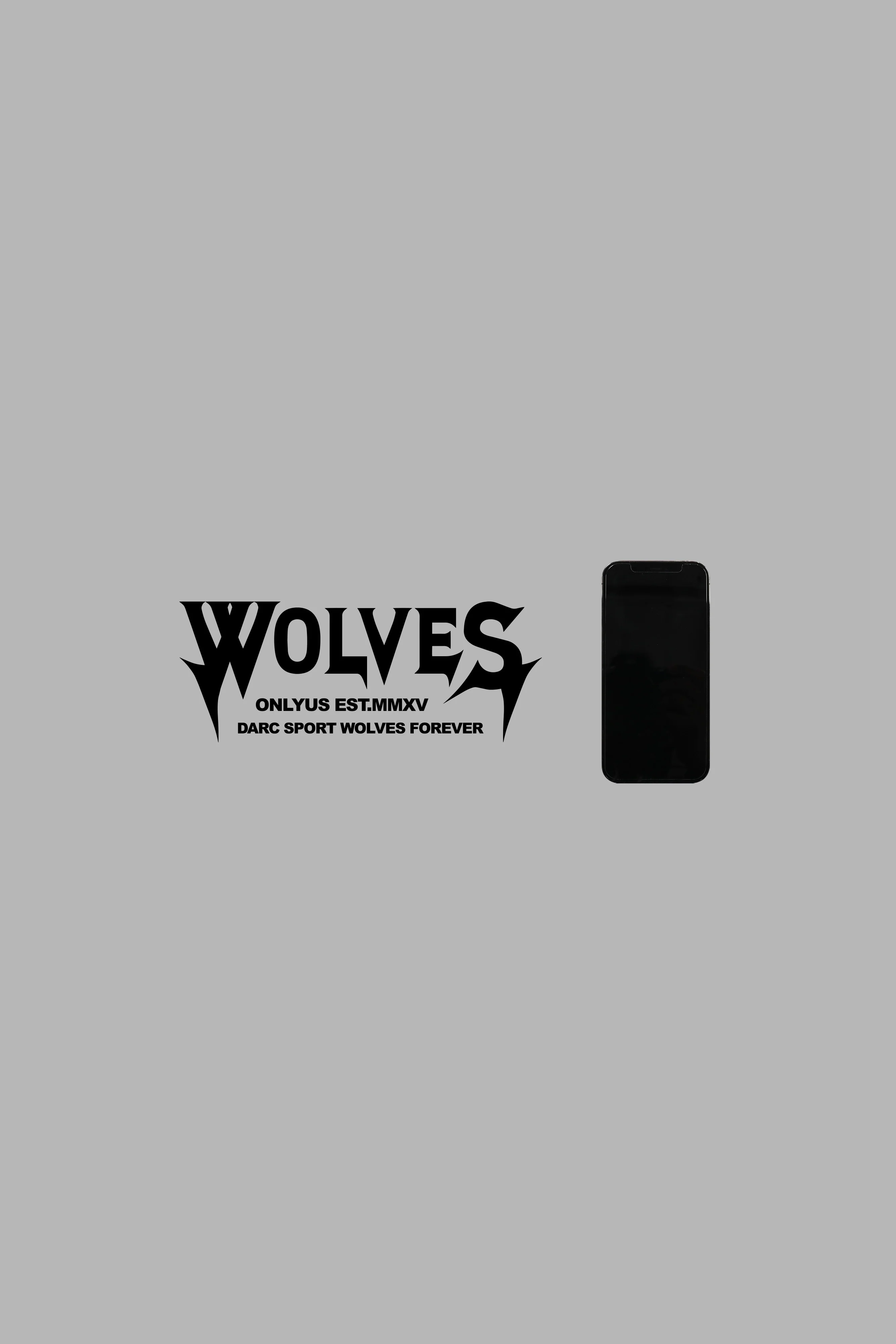 Wolves Dark Large Vinyl Decal in Black - Image 2