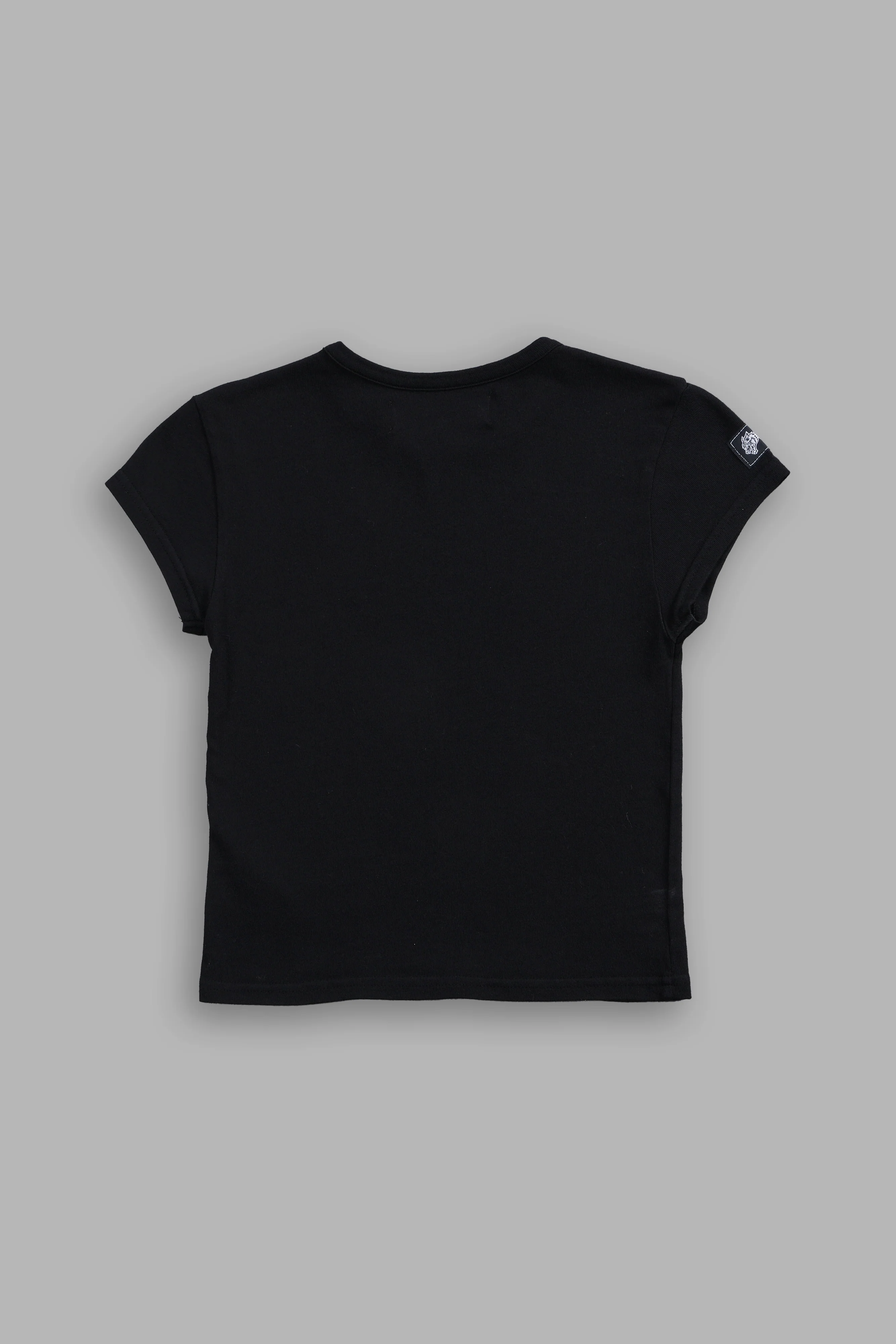 Wolves Forever Baby Tee in Black - Image 4