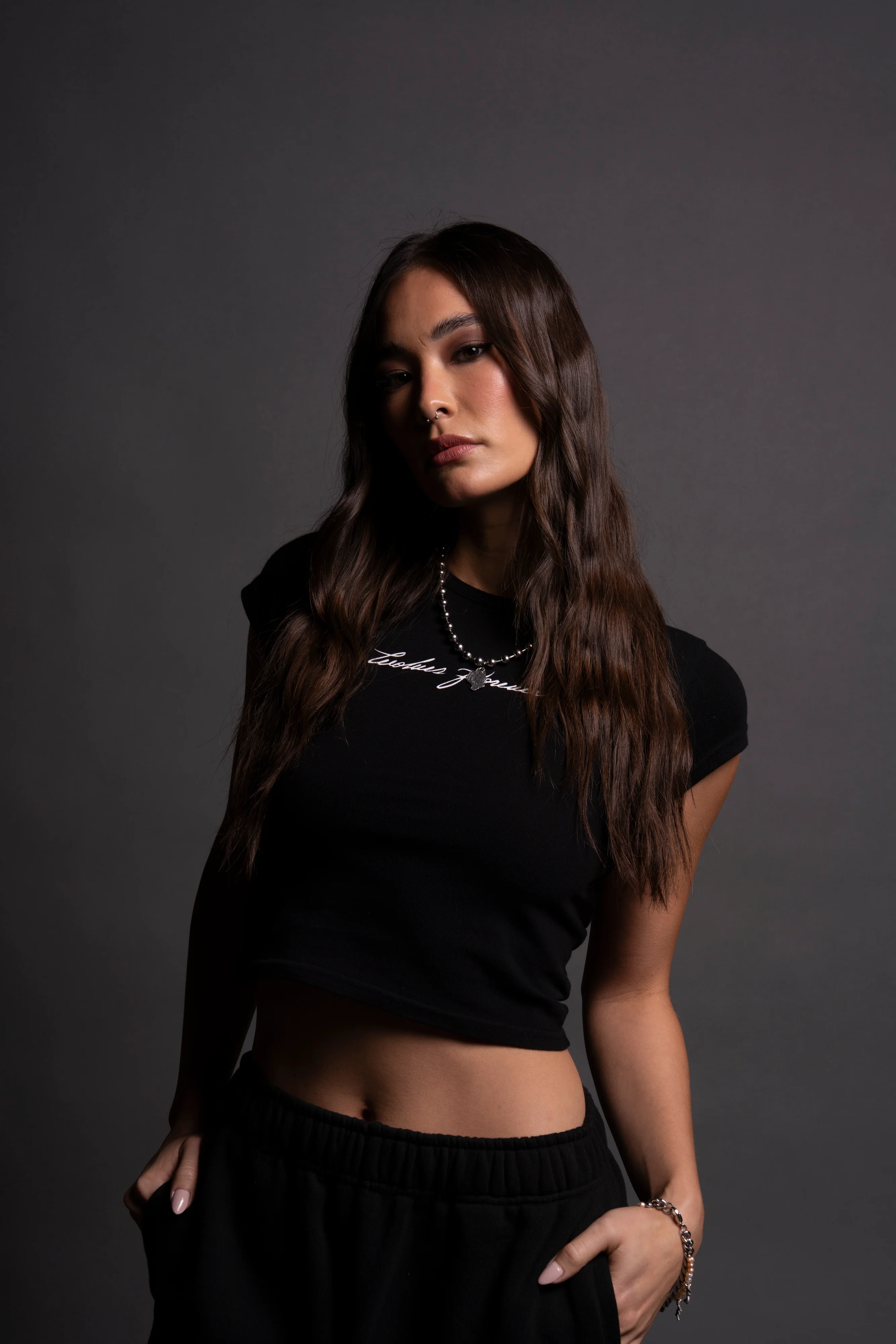 Wolves Forever Baby Tee in Black - Image 9