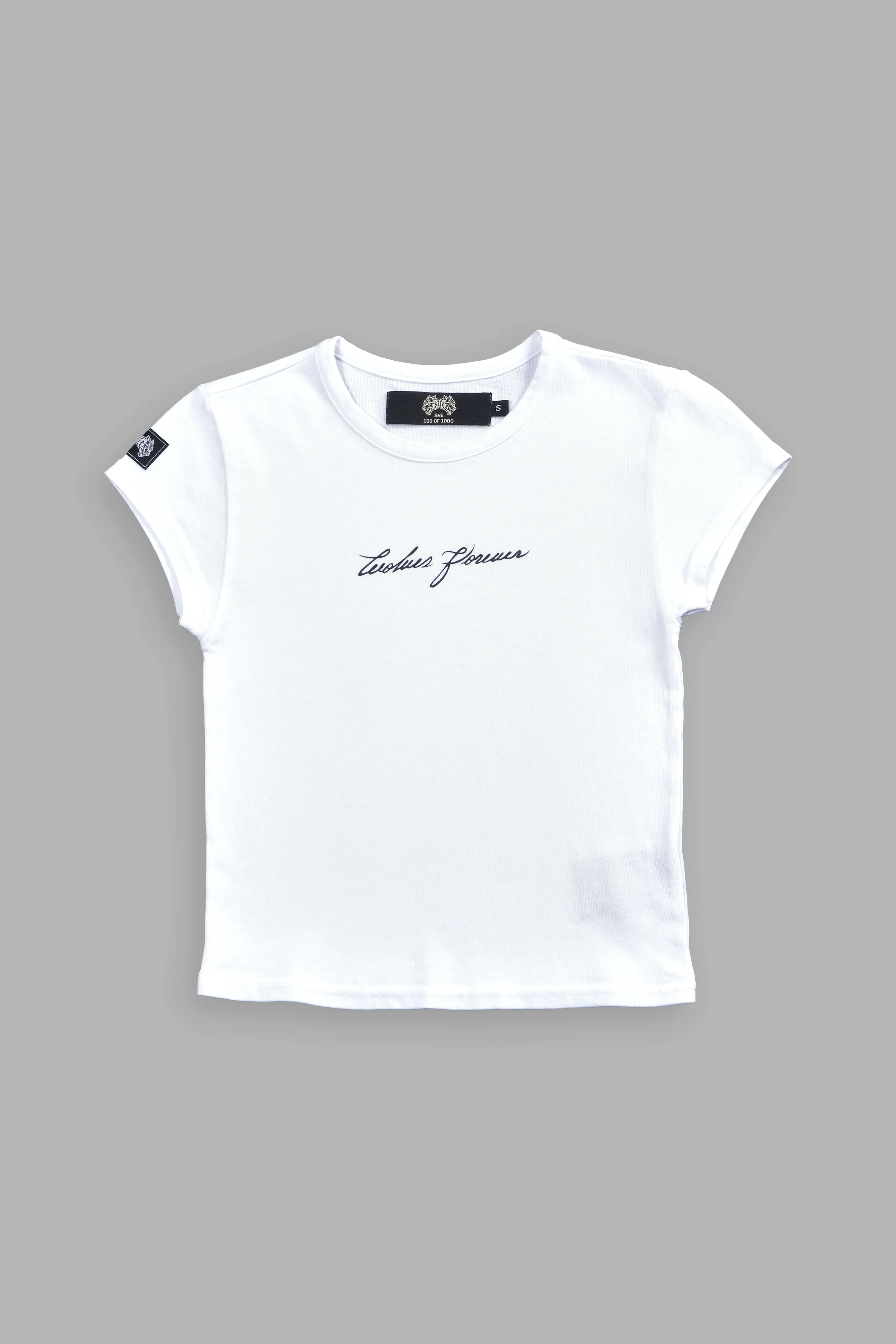 Wolves Forever Baby Tee in White - Image 3